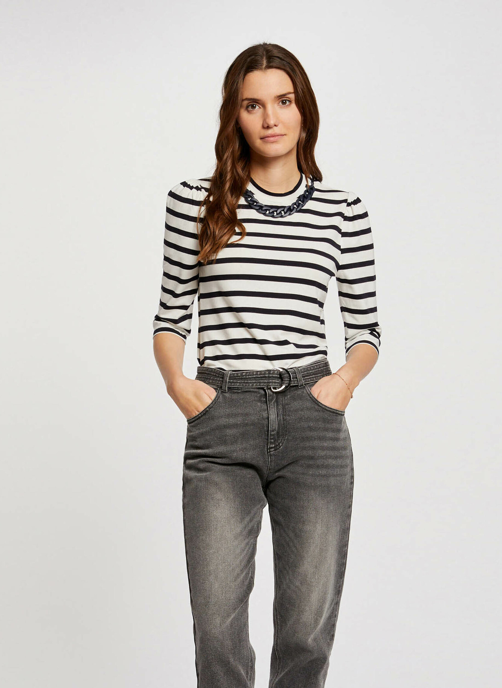 Tee-shirts 241-TNOU femme blanc Morgan Tee-shirts 241-TNOU femme blanc Blanc