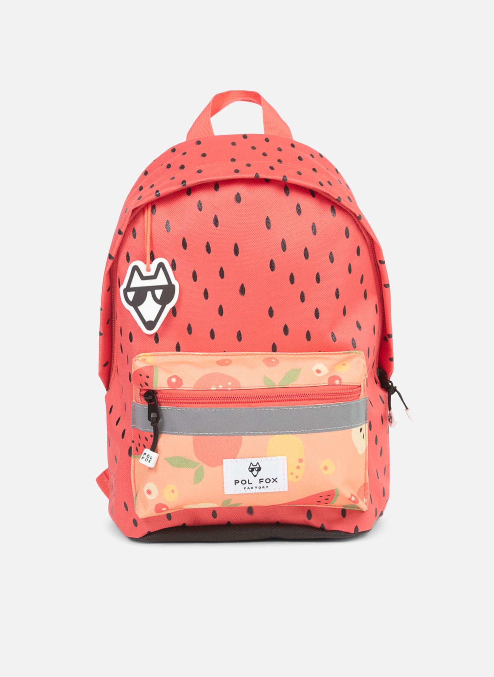 schooltassen Sac à dos Mini TUTTI FRUTTI meisjes rood Pol Fox schooltassen Sac à dos Mini TUTTI FRUTTI meisjes rood Framboise