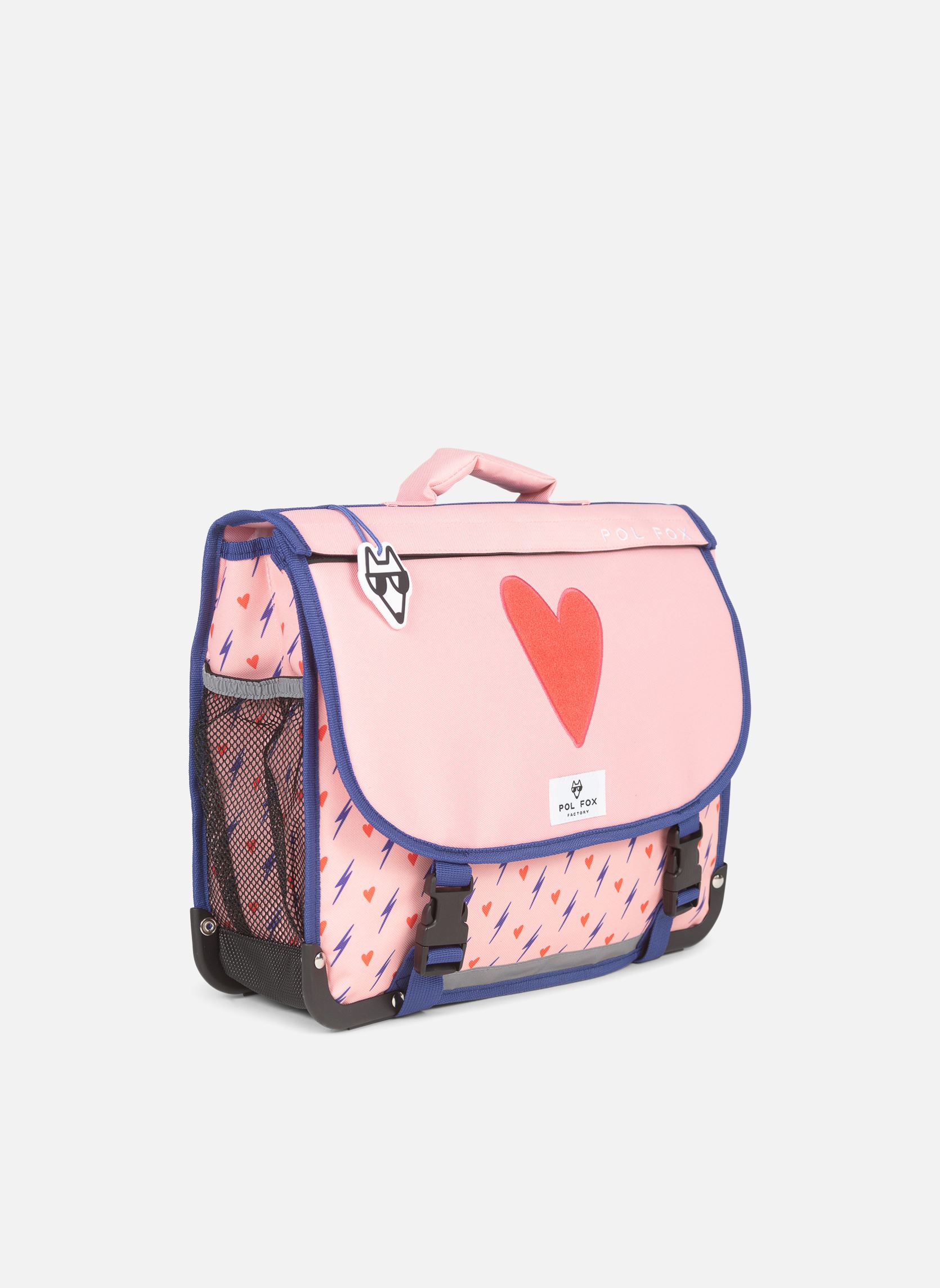 Mochilas Cartable 41cm HEART niña rosa Pol Fox Mochilas Cartable 41cm HEART niña rosa Rose