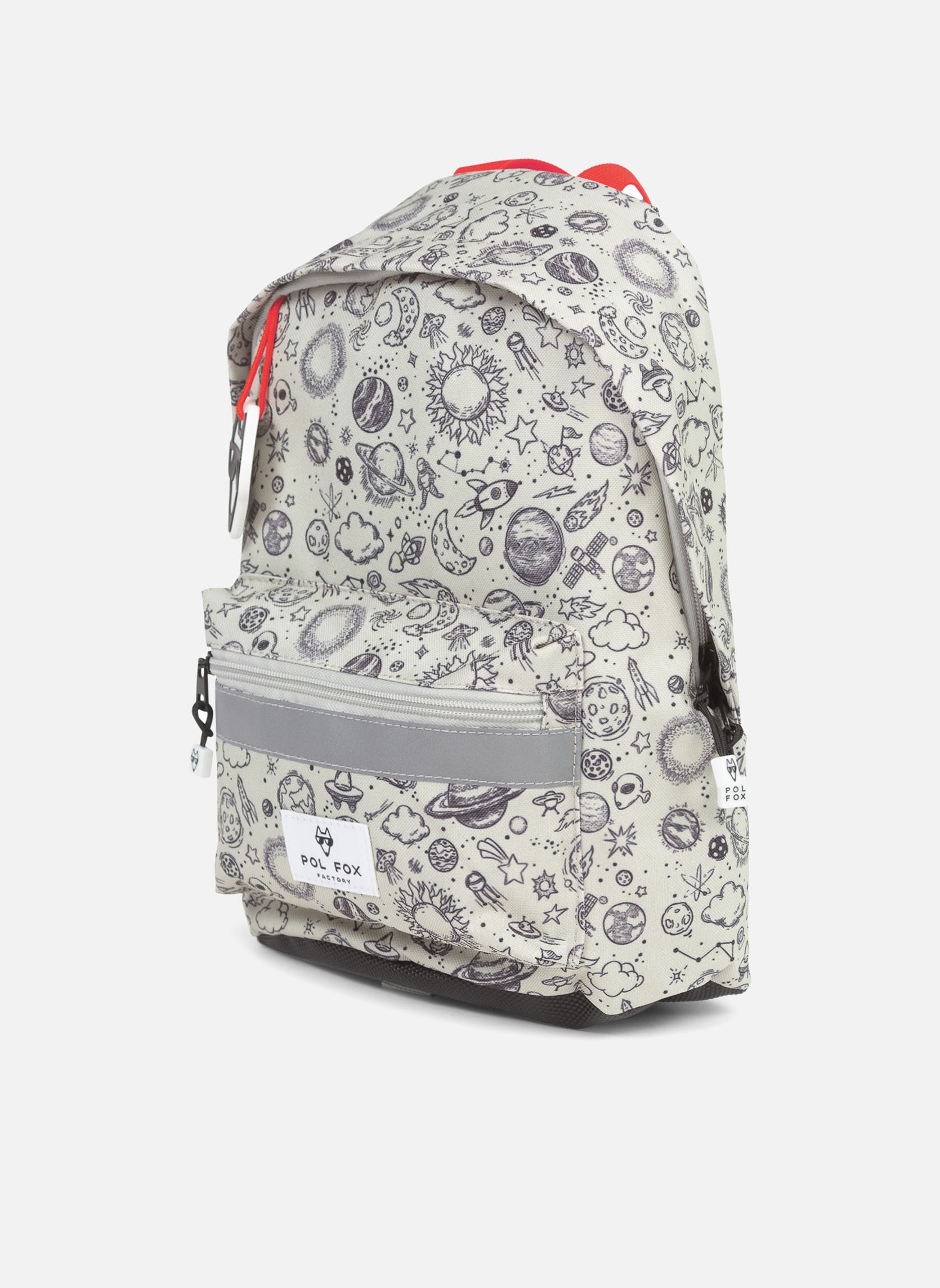 Cartables Sac à dos Mini ROCKET garçon gris Pol Fox Cartables Sac à dos Mini ROCKET garçon gris Gris clair