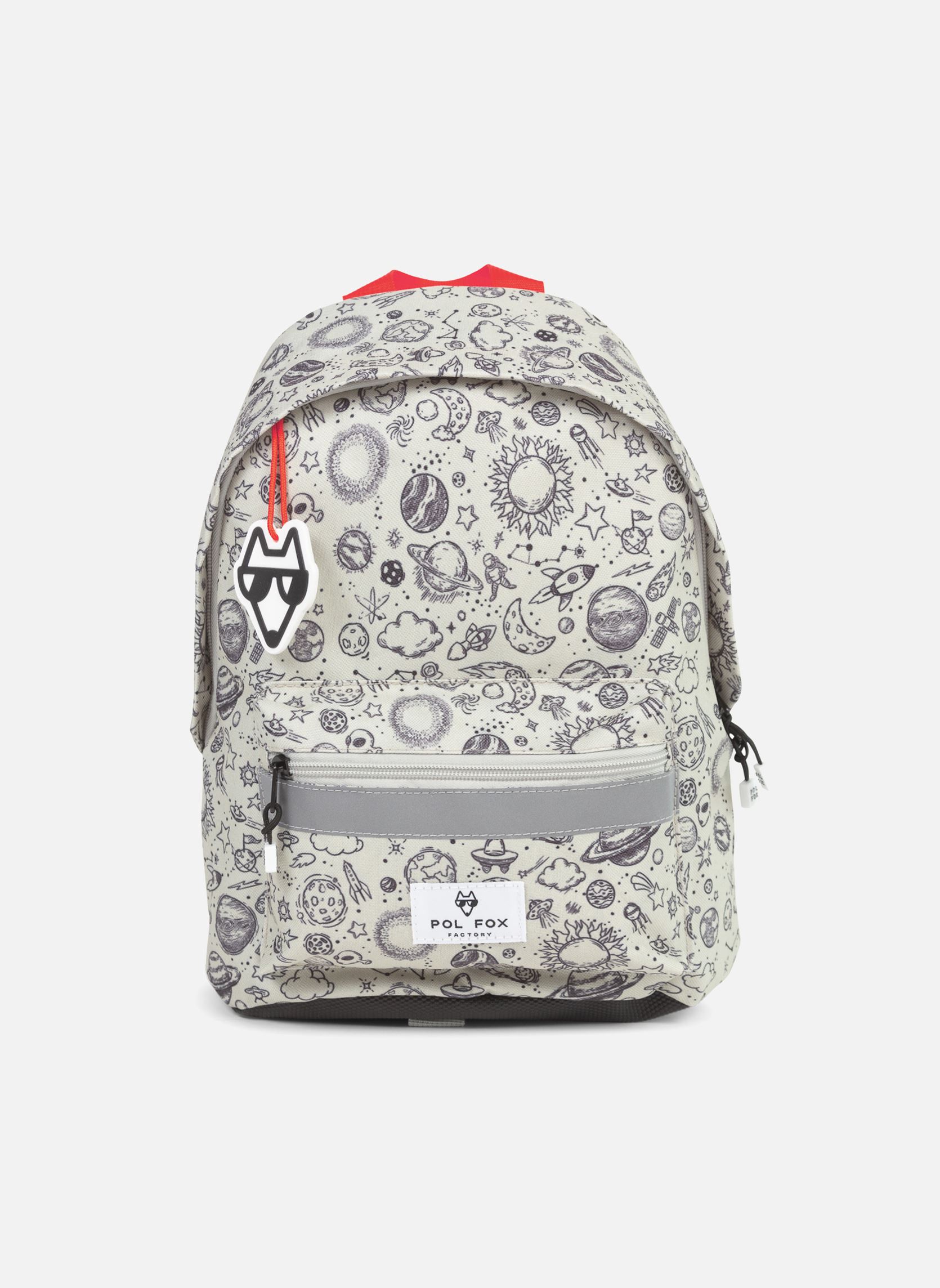 Cartables Sac à dos Mini ROCKET garçon gris Pol Fox Cartables Sac à dos Mini ROCKET garçon gris Gris clair