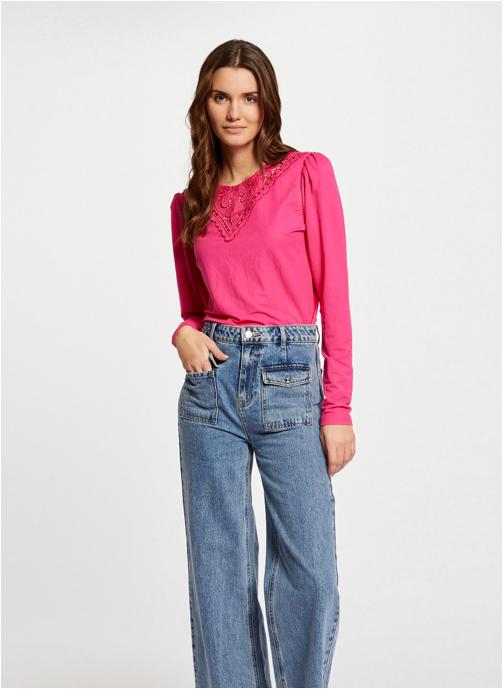 Morgan Tee-shirts 241-TANIO femme rose