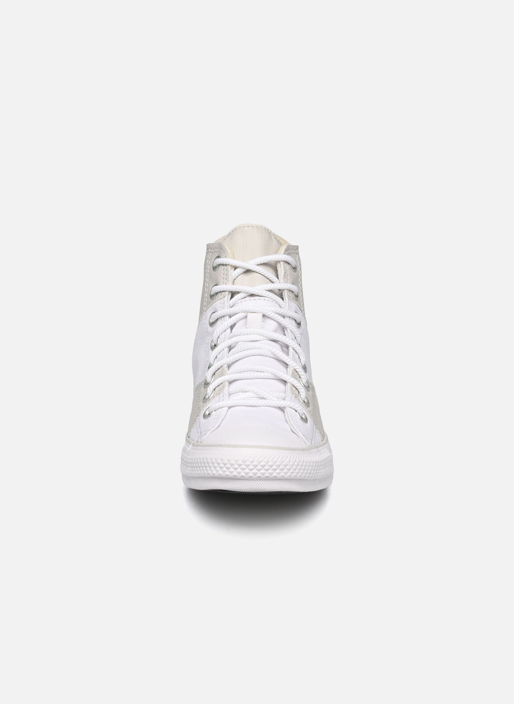 Baskets toile Chuck Taylor All Star Court Worn Hi M homme blanc Converse Baskets toile Chuck Taylor All Star Court Worn Hi M homme blanc OPTICAL WHITE