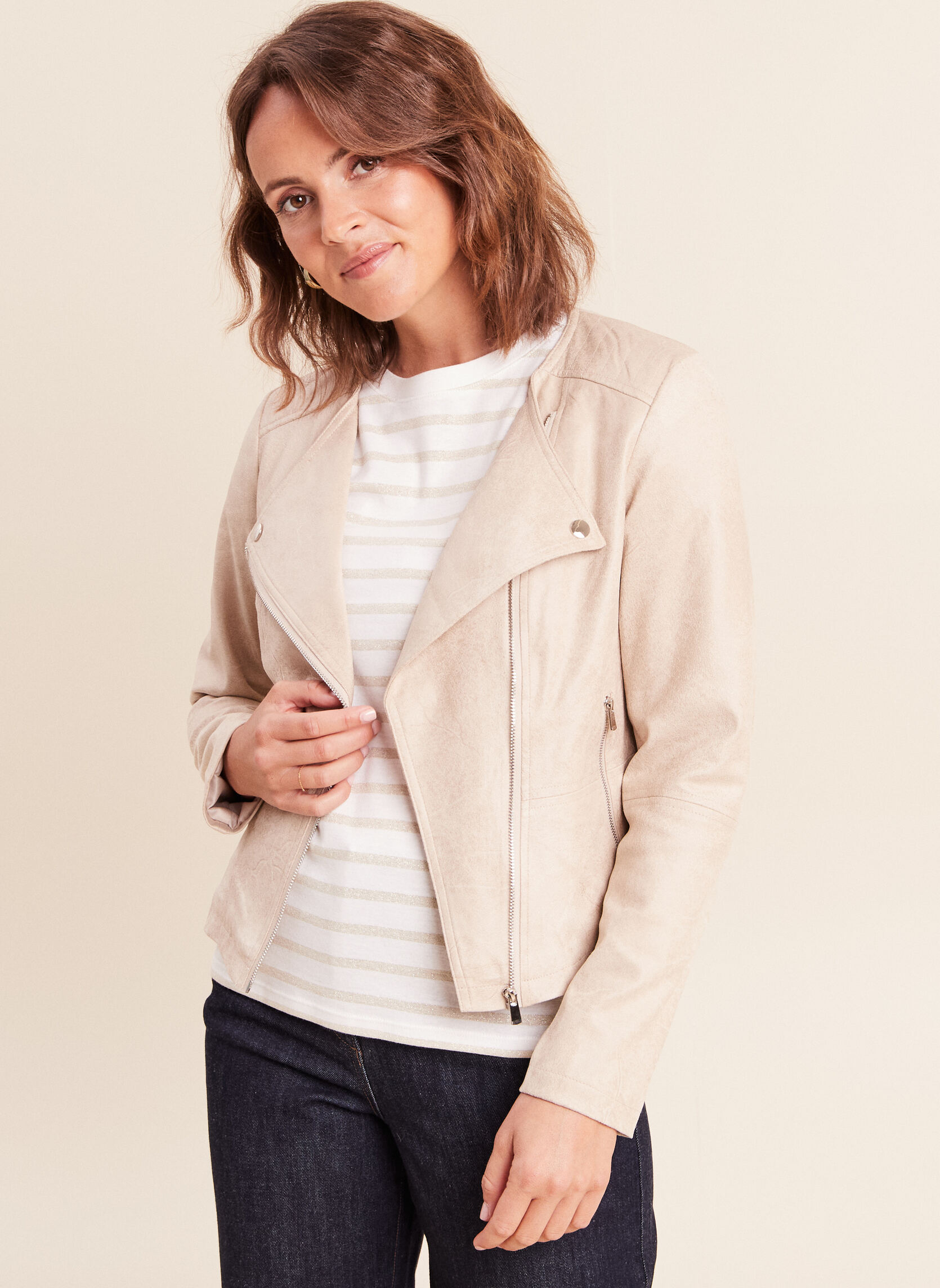 Vestes VEPERFINE femme beige Bréal Vestes VEPERFINE femme beige Beige