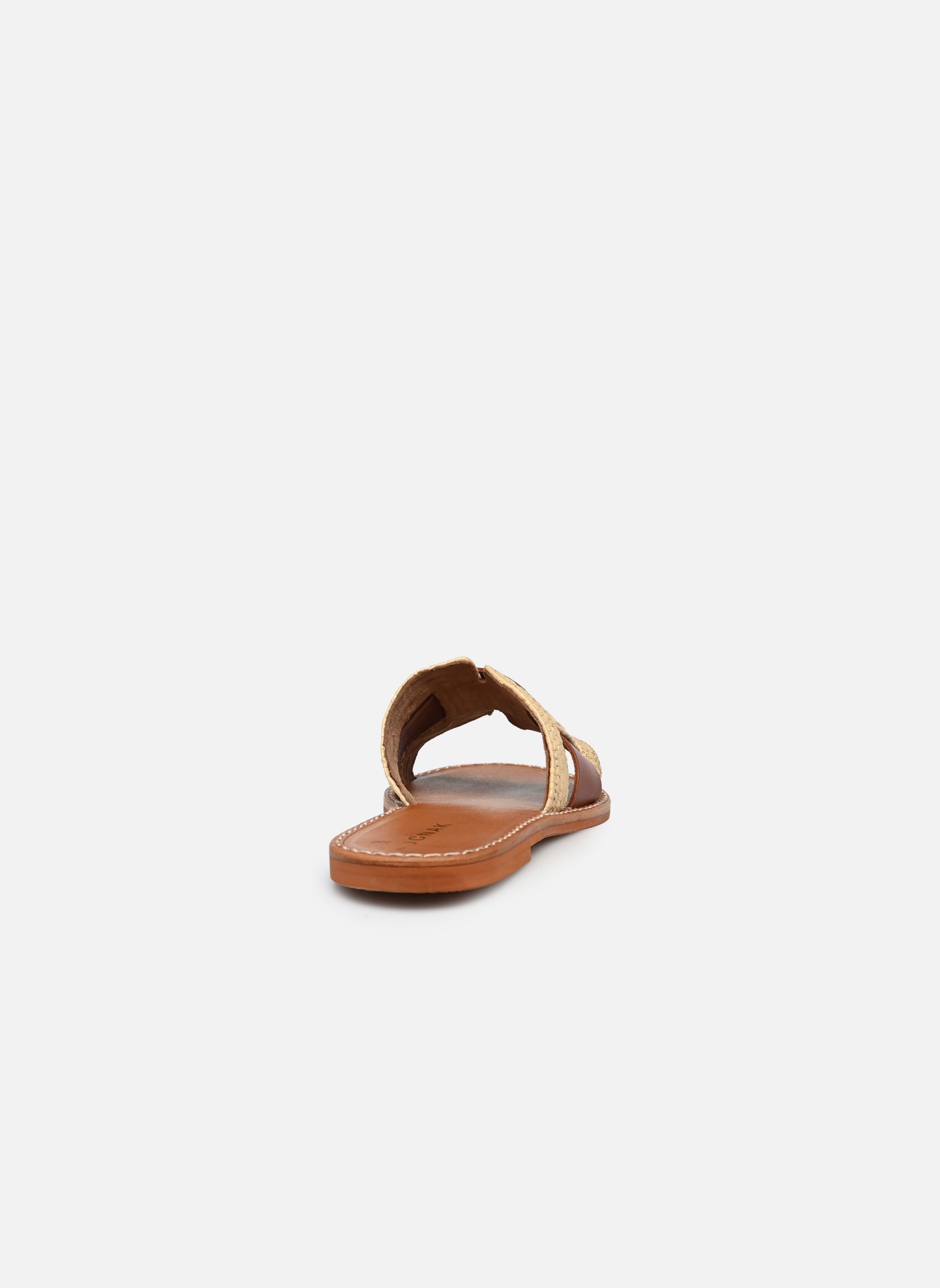 Muilen en klompen WILOU dames beige Jonak Muilen en klompen WILOU dames beige Raphia/Cuir Beige/Cognac