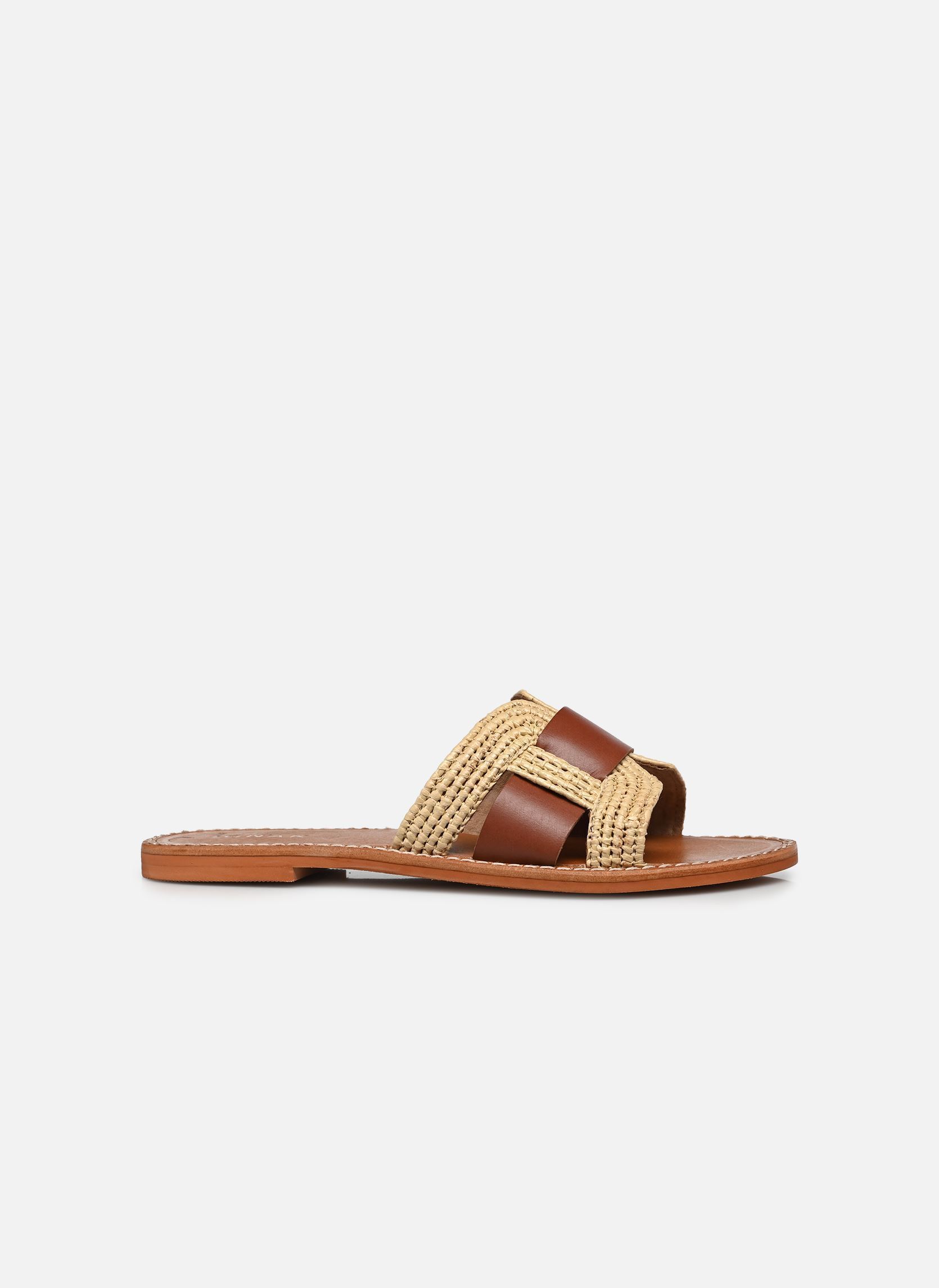 Muilen en klompen WILOU dames beige Jonak Muilen en klompen WILOU dames beige Raphia/Cuir Beige/Cognac