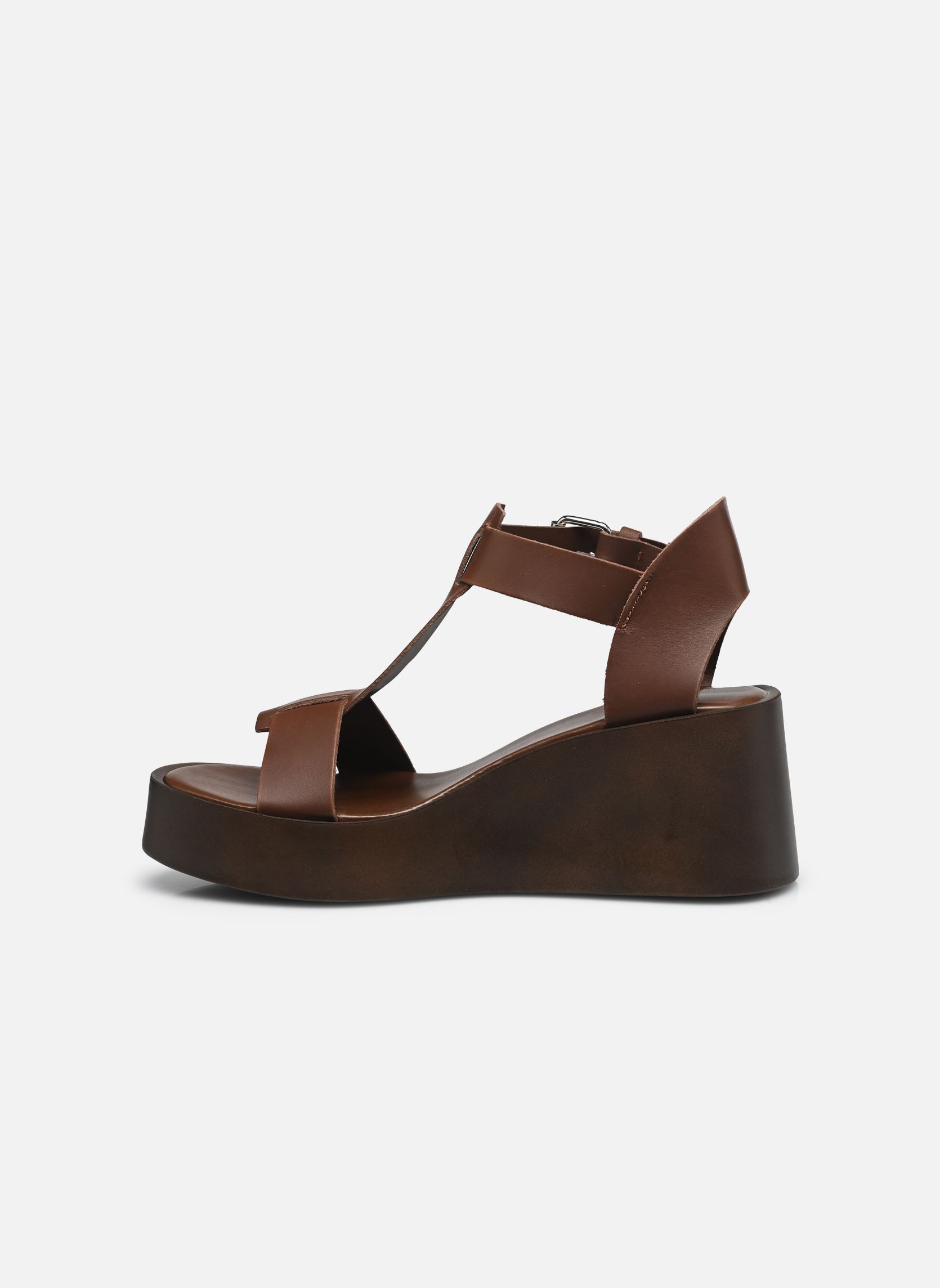 Keil- und Plateausandalen ESTELLE damen braun Jonak Keil- und Plateausandalen ESTELLE damen braun MARRON FONCÉ