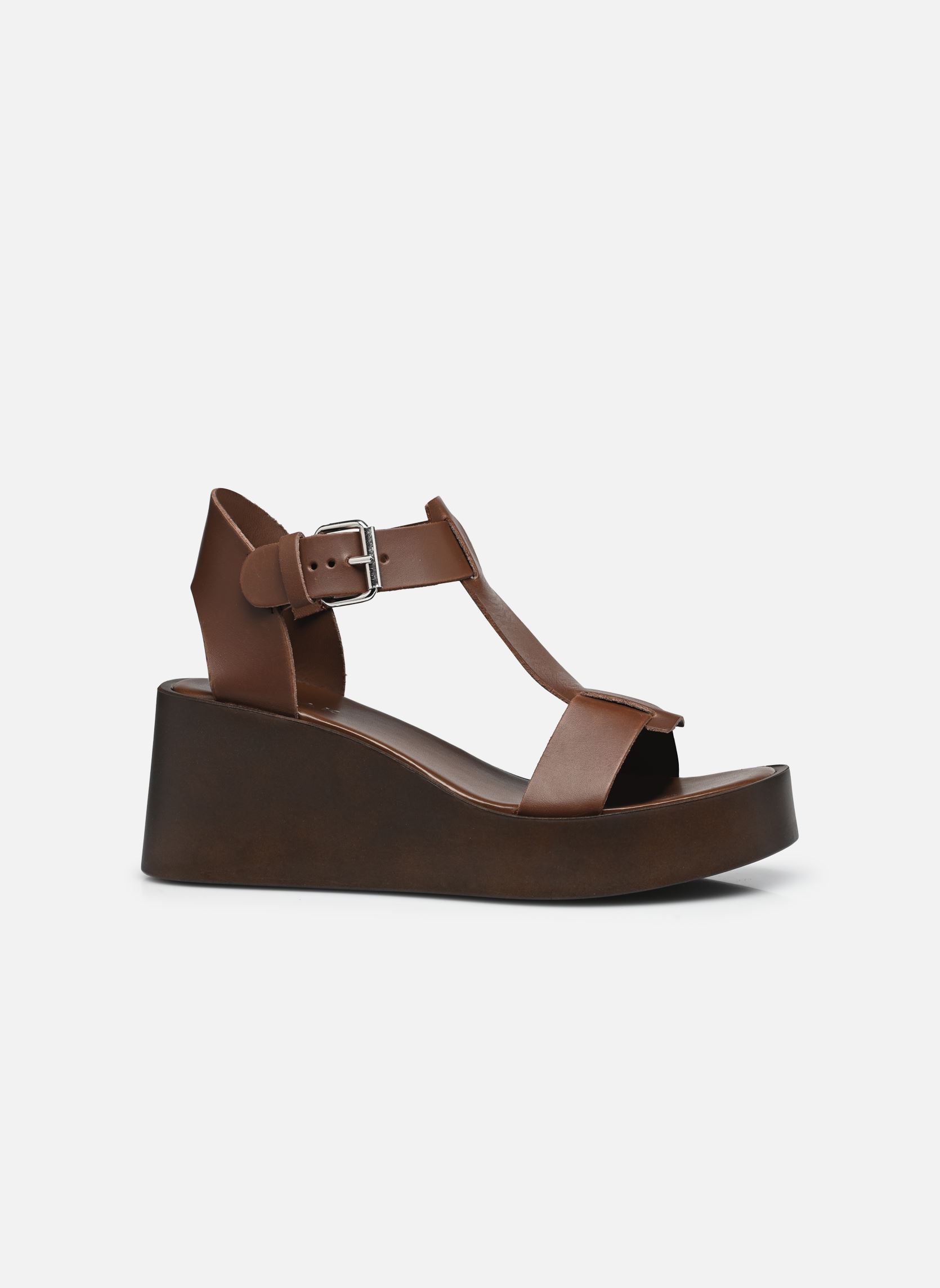 Keil- und Plateausandalen ESTELLE damen braun Jonak Keil- und Plateausandalen ESTELLE damen braun MARRON FONCÉ