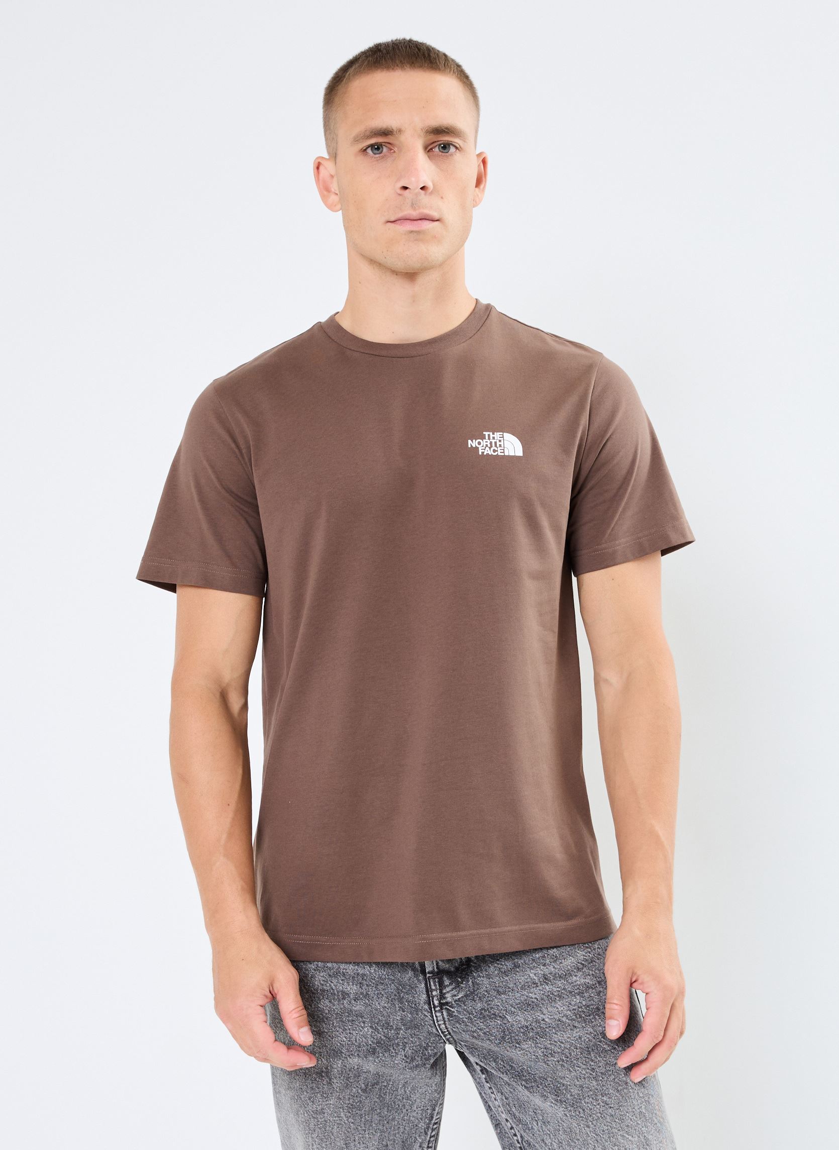 Tee-shirts manches courtes M S/S SIMPLE DOME TEE FOREST OLIVE homme marron The North Face Tee-shirts manches courtes M S/S SIMPLE DOME TEE FOREST OLIVE homme marron SMOKEY BROWN