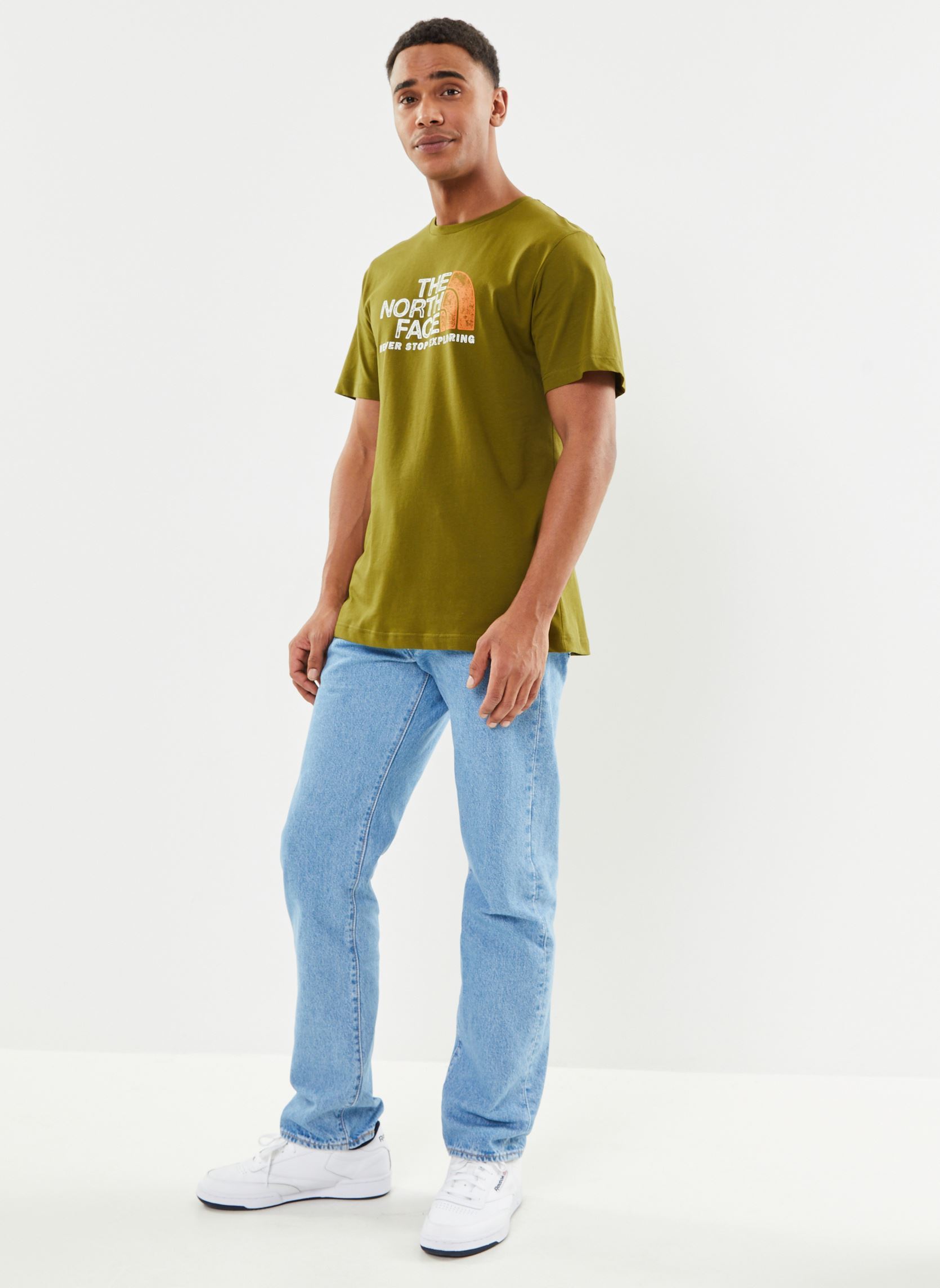 Tee-shirts manches courtes Men's S/S Rust 2 Tee homme vert The North Face Tee-shirts manches courtes Men's S/S Rust 2 Tee homme vert FOREST OLIVE