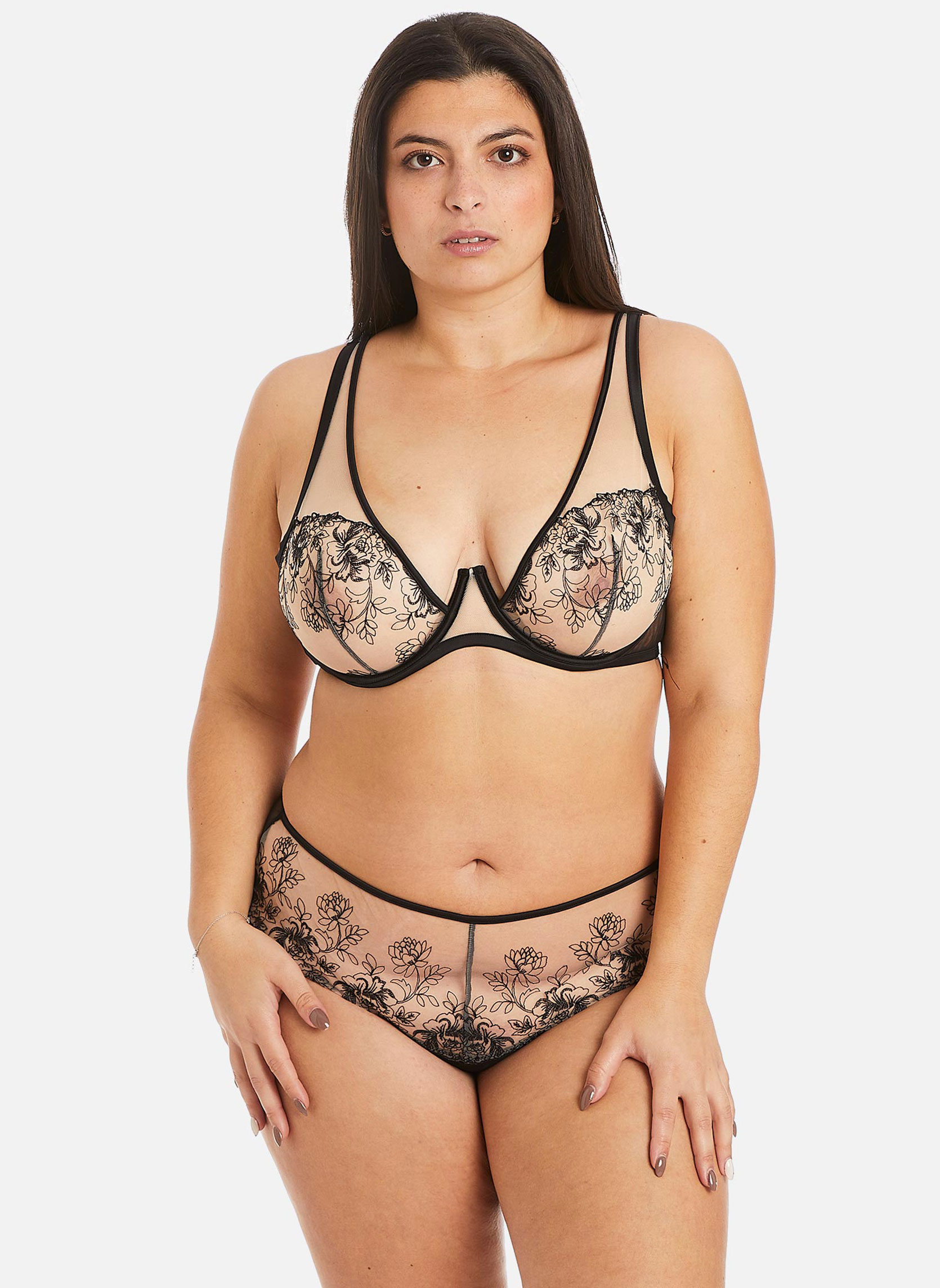 Brassières Soutien-gorge à armatures grand maintien noir Splash femme noir Pomm'Poire Brassières Soutien-gorge à armatures grand maintien noir Splash femme noir Noir