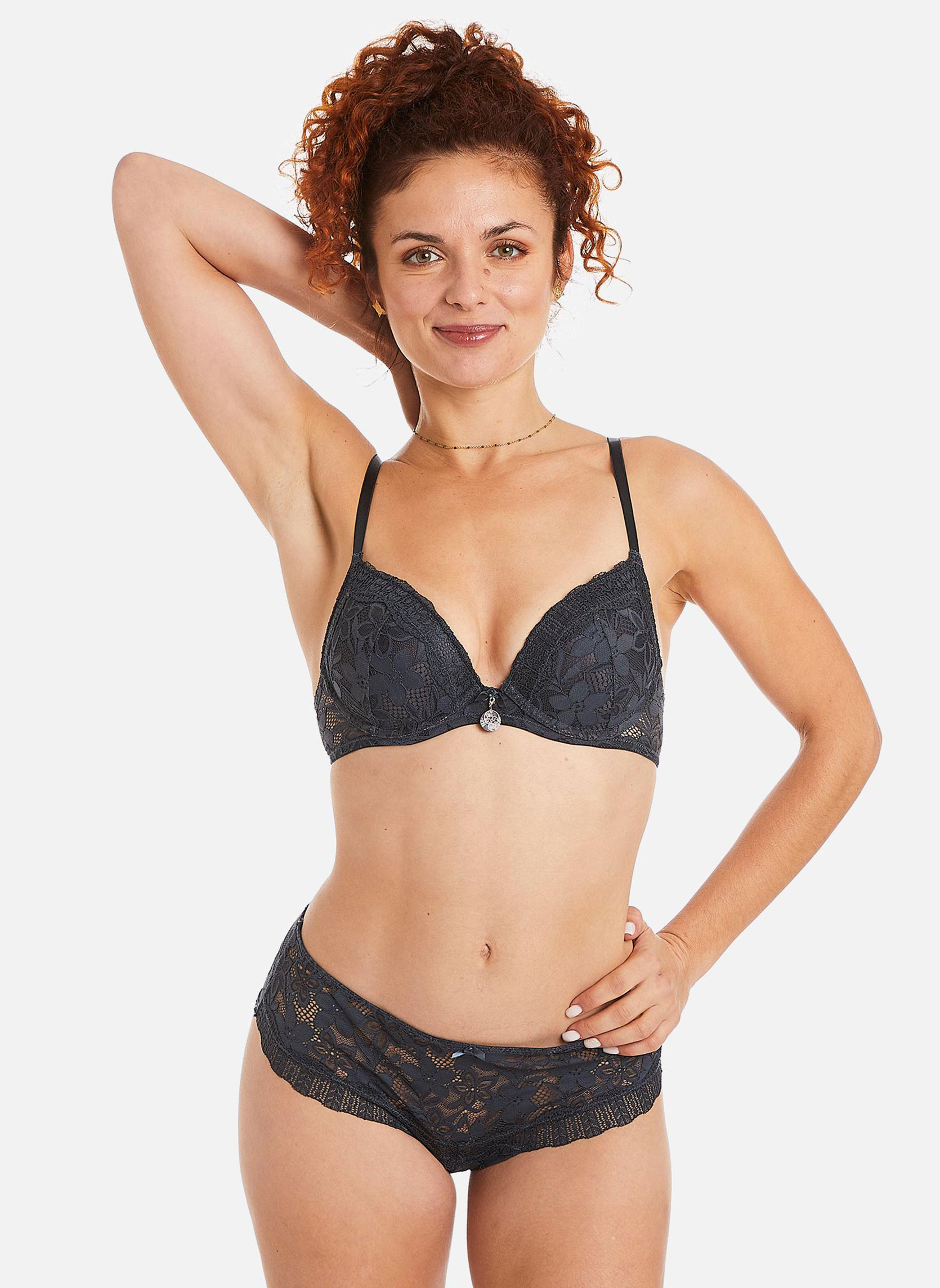 Brassières Soutien-gorge ampliforme coque moulée gris Tarot femme gris Pomm'Poire Brassières Soutien-gorge ampliforme coque moulée gris Tarot femme gris Gris