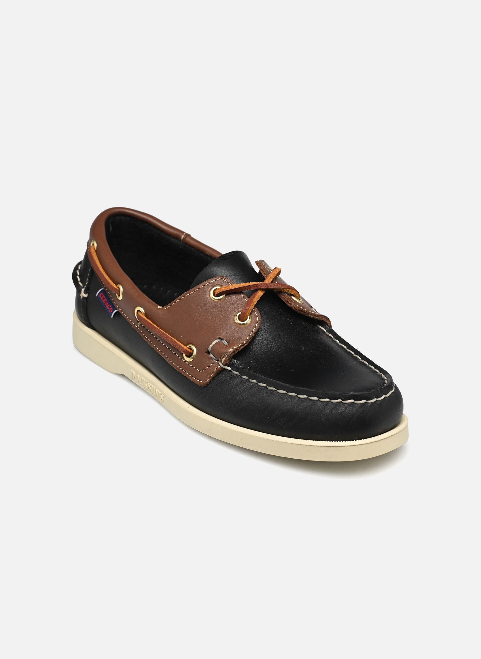 Mocassins PORTLAND LEA WAX LEA homme multicolore Sebago Mocassins PORTLAND LEA WAX LEA homme multicolore BROWN BLACK
