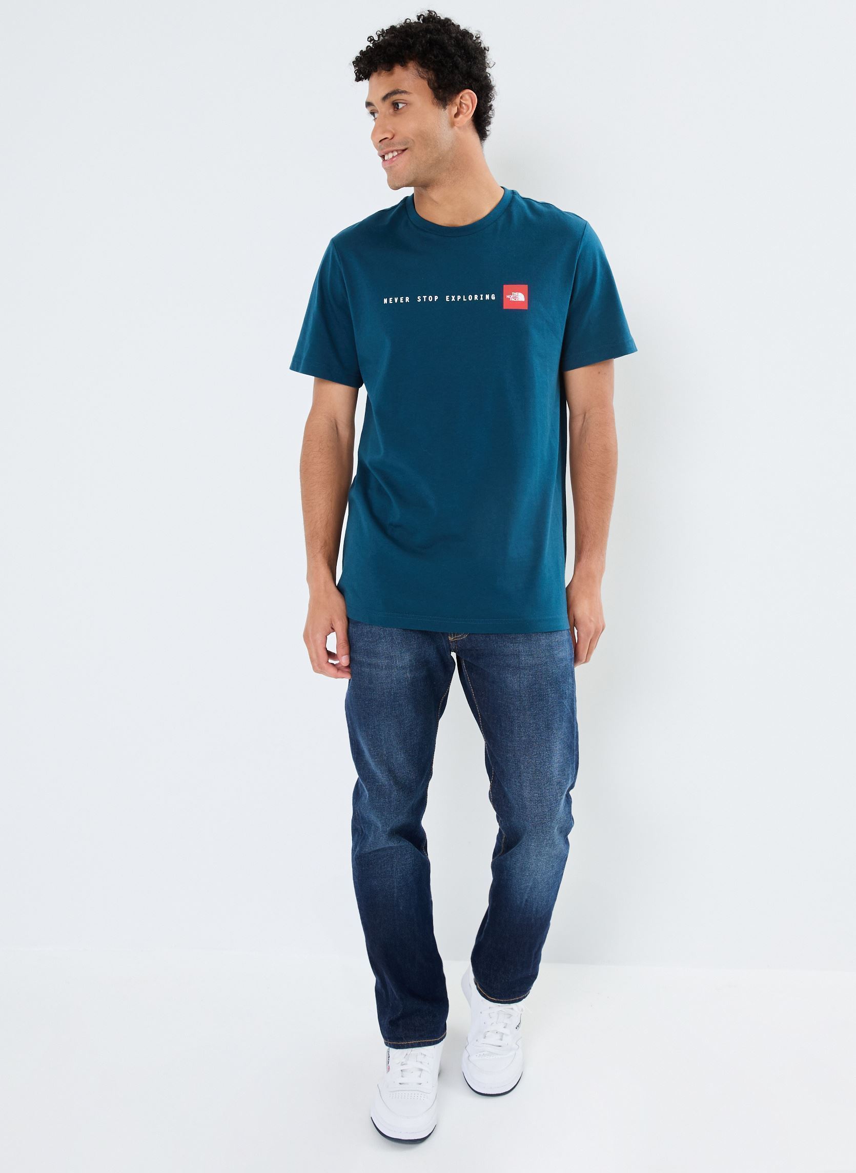 T-Shirts M S/S NEVER STOP EXPLORING herren grün The North Face T-Shirts M S/S NEVER STOP EXPLORING herren grün MIDNIGHT PETROL