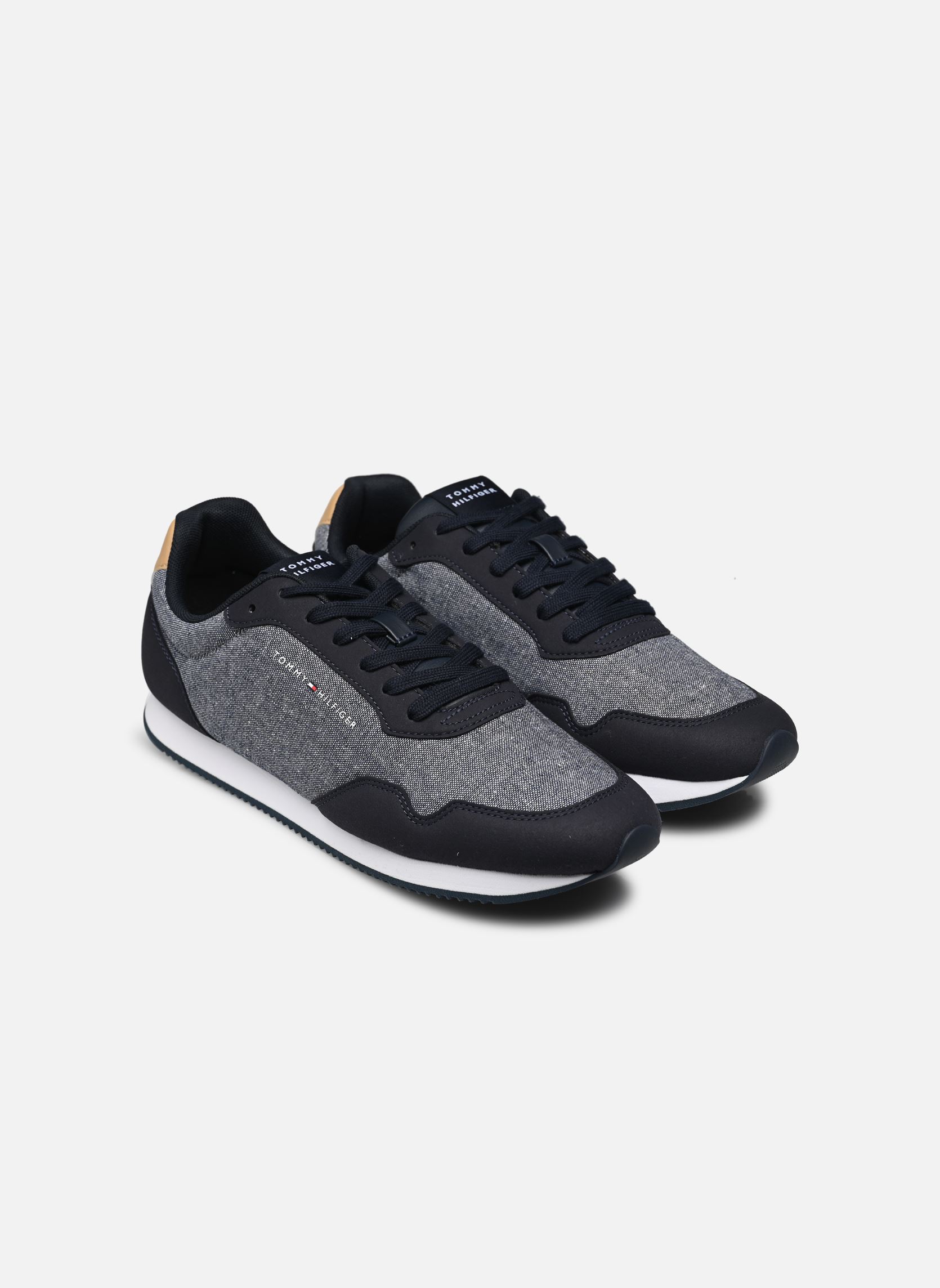 Sneakers LO RUNNER MIX CHAMBR heren blauw Tommy Hilfiger Sneakers LO RUNNER MIX CHAMBR heren blauw DESERT SKY