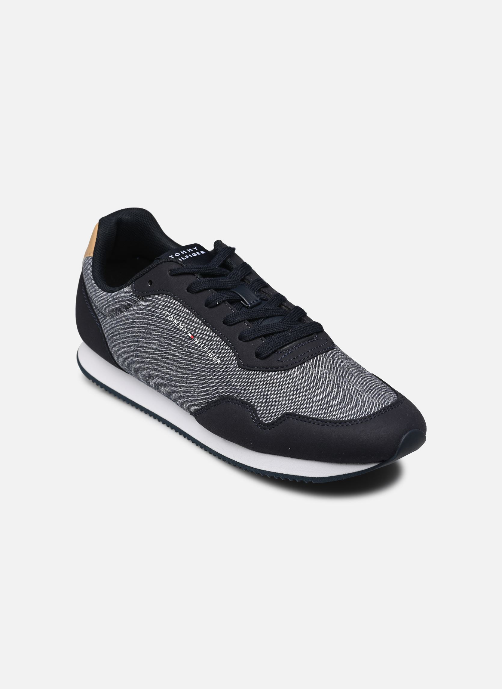 Sneakers LO RUNNER MIX CHAMBR heren blauw Tommy Hilfiger Sneakers LO RUNNER MIX CHAMBR heren blauw DESERT SKY