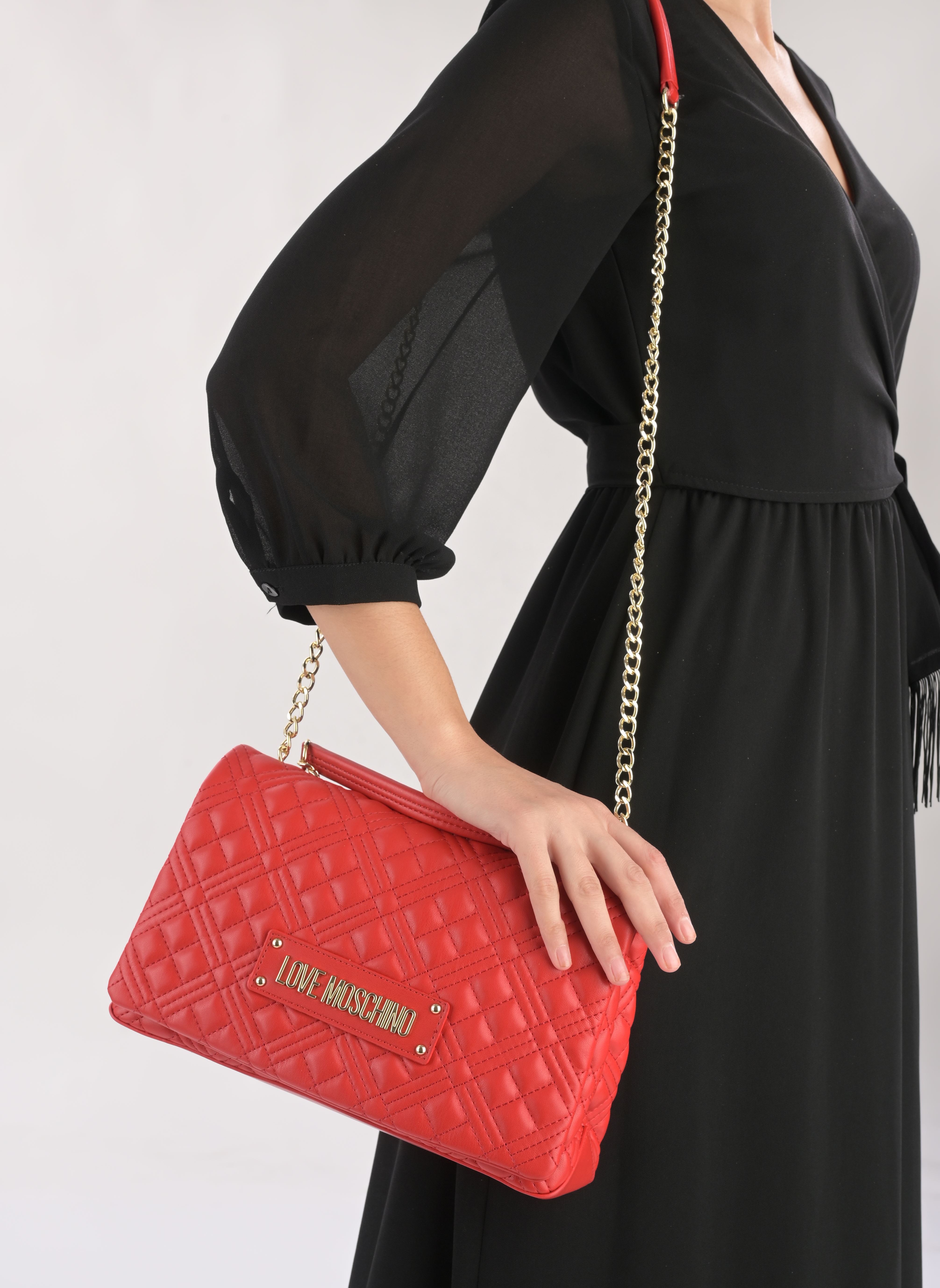 Bandolera Quilted Bag JC4230PP0I mujer rojo Love Moschino Bandolera Quilted Bag JC4230PP0I mujer rojo ROSSO