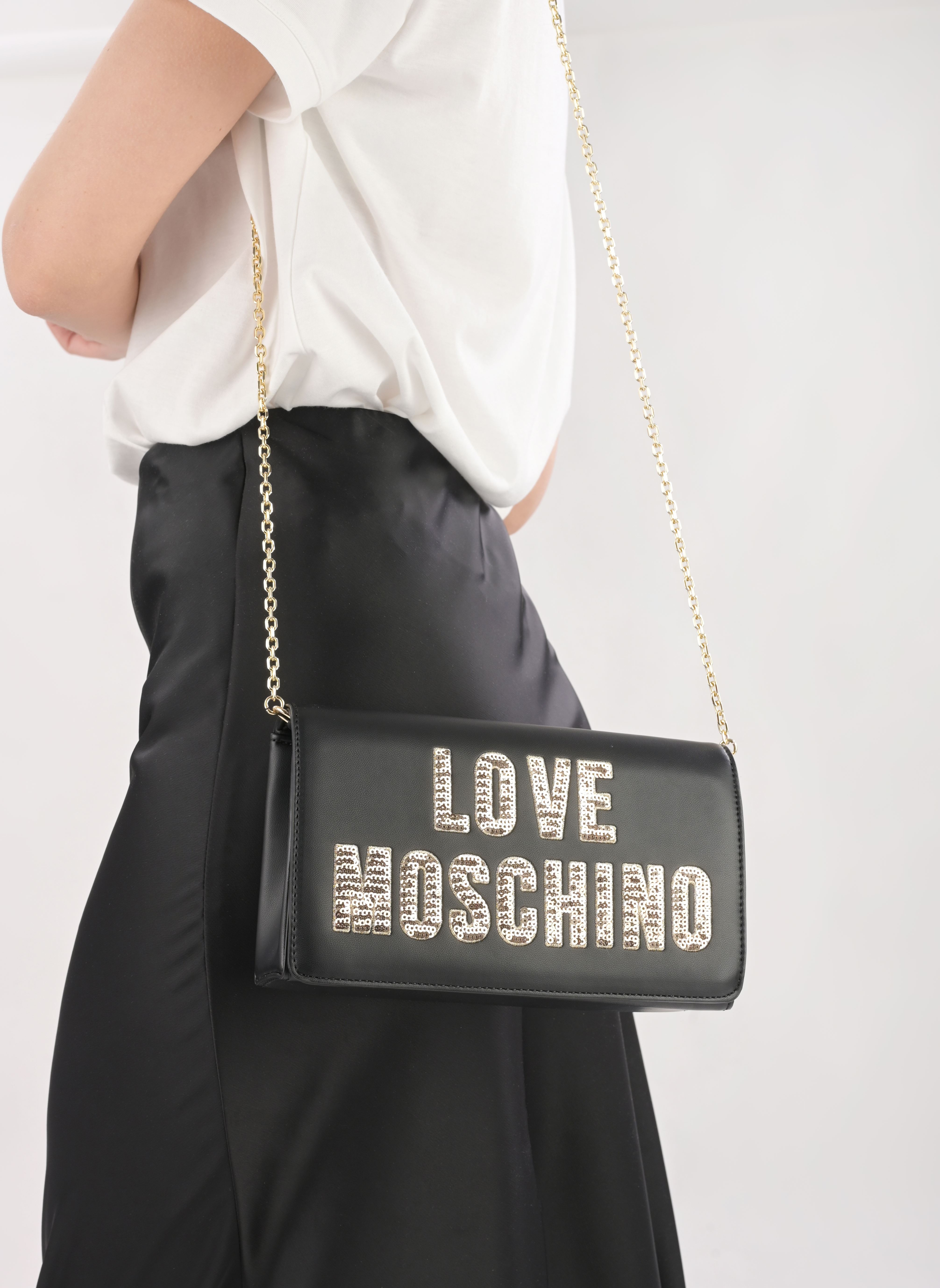 Schoudertassen Smart Daily Bag JC4293PP0I dames zwart Love Moschino Schoudertassen Smart Daily Bag JC4293PP0I dames zwart FANTASY COLOR - GUN METAL