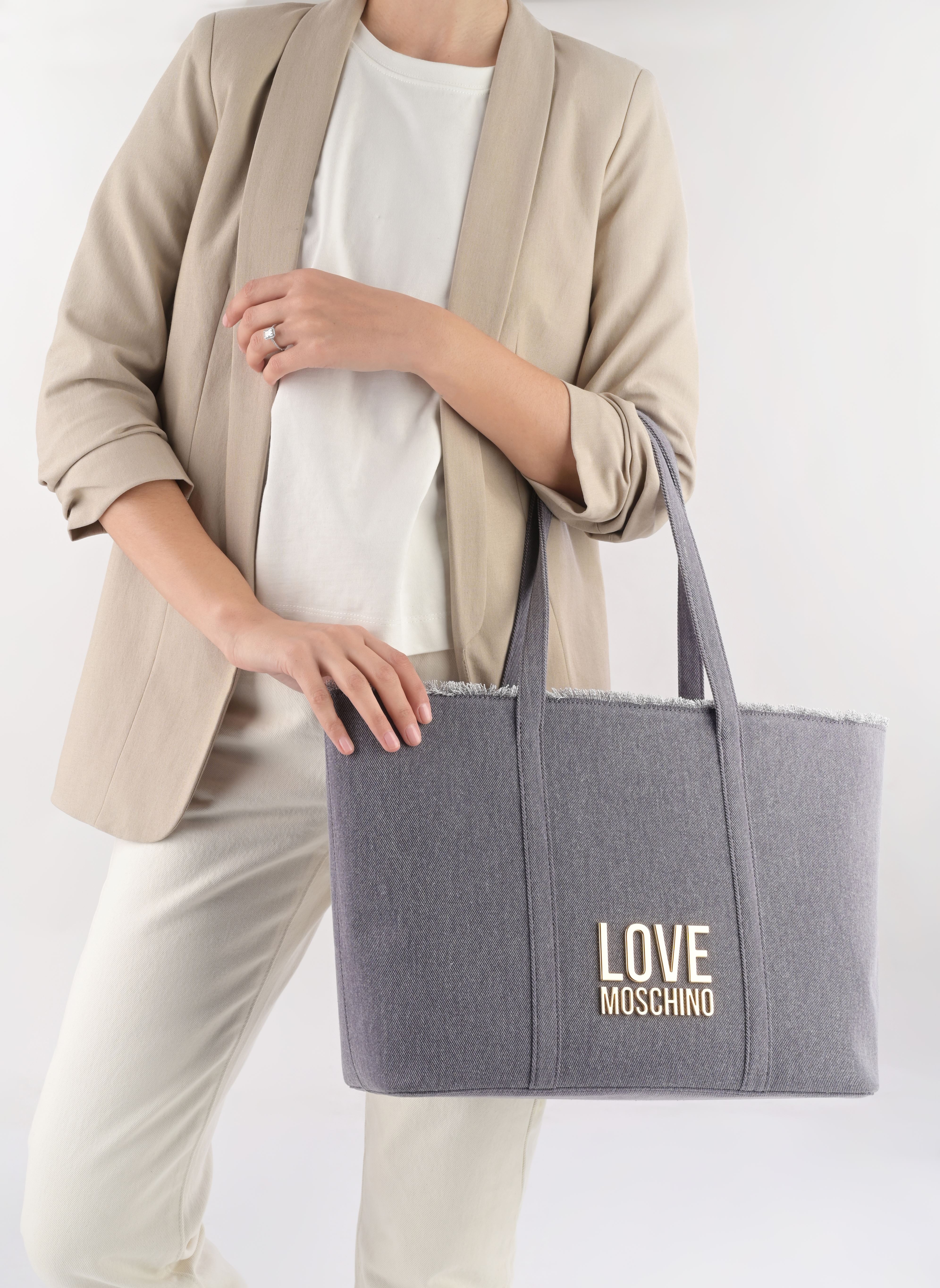 Shopper Denim Icon JC4321PP0I damen blau Love Moschino Shopper Denim Icon JC4321PP0I damen blau LIGHT BLUE