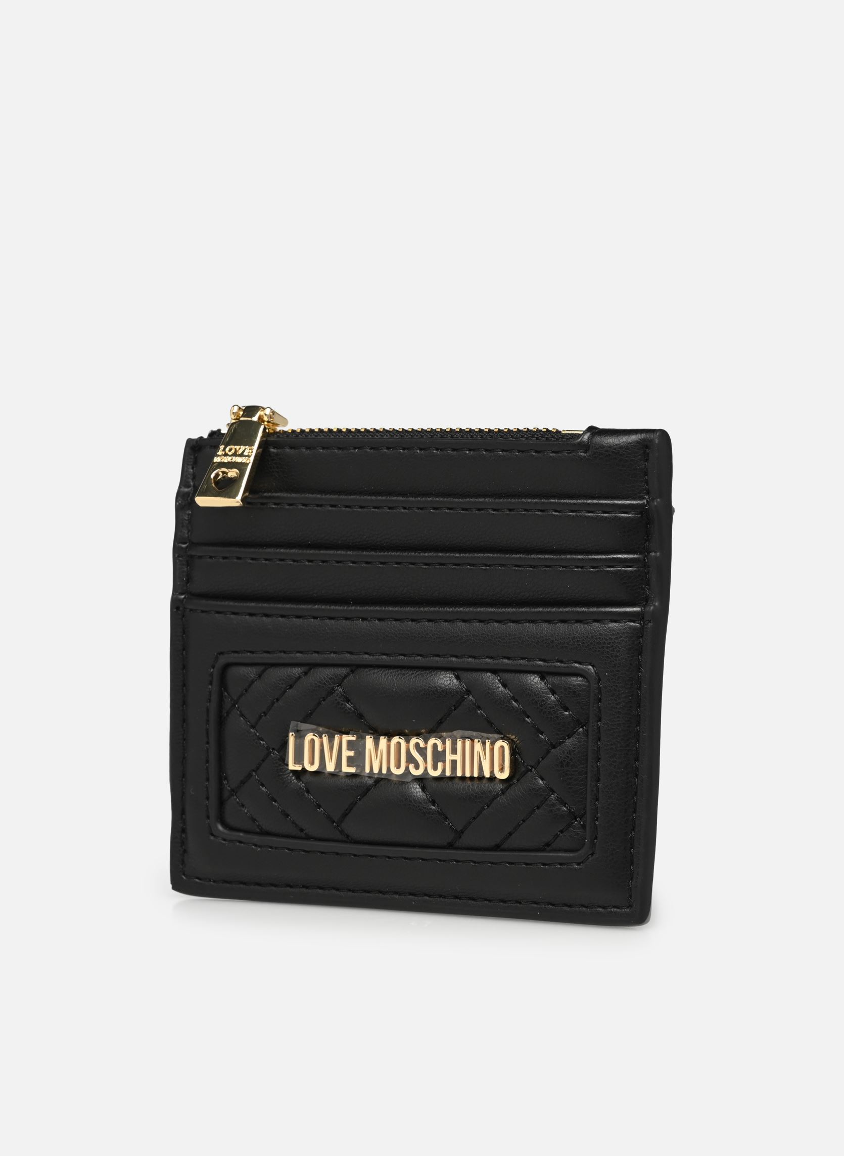 Porte-cartes Slg Quilted Bag JC5685PP0I femme noir Love Moschino Porte-cartes Slg Quilted Bag JC5685PP0I femme noir NERO
