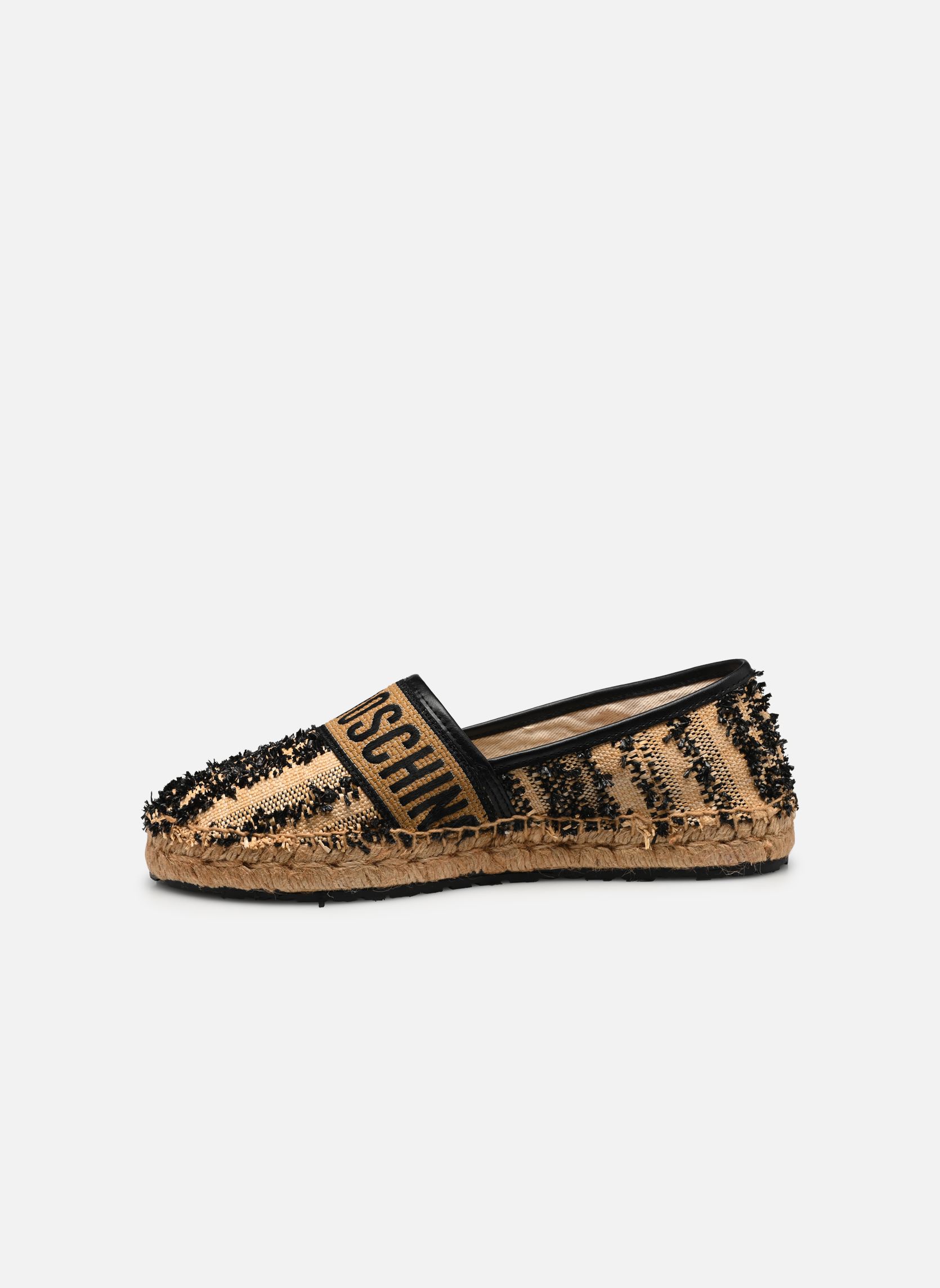 Espadrilles plates LOVE MOSCHINO ROPE JA10562G0I femme beige Love Moschino Espadrilles plates LOVE MOSCHINO ROPE JA10562G0I femme beige NERO