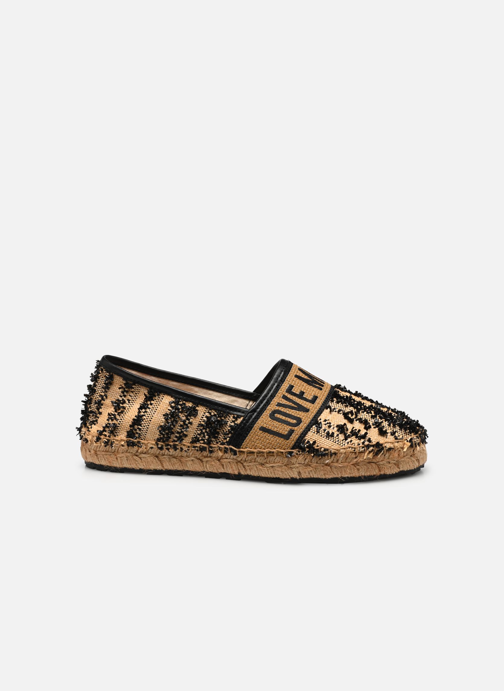 Espadrilles plates LOVE MOSCHINO ROPE JA10562G0I femme beige Love Moschino Espadrilles plates LOVE MOSCHINO ROPE JA10562G0I femme beige NERO