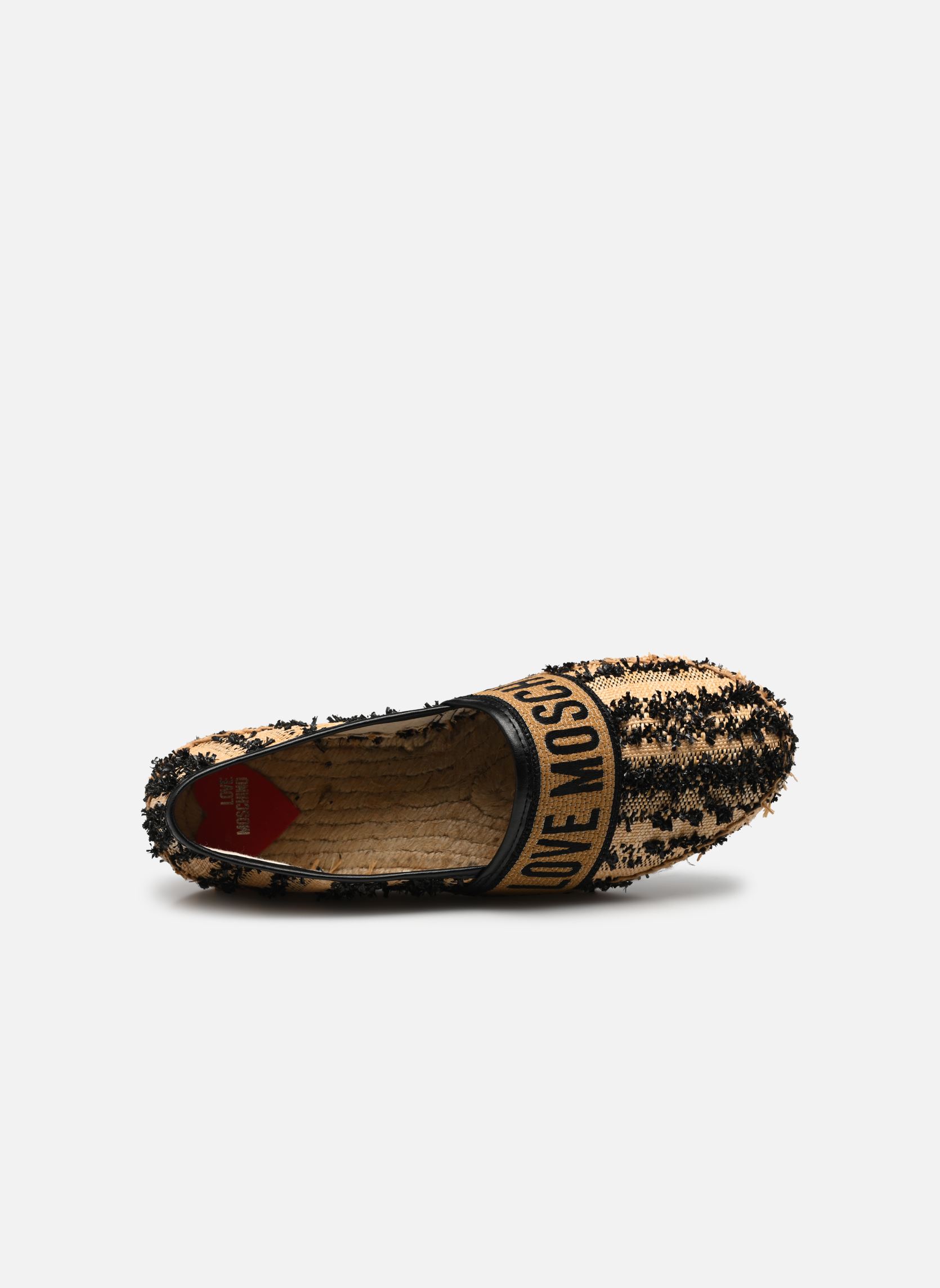 Espadrilles plates LOVE MOSCHINO ROPE JA10562G0I femme beige Love Moschino Espadrilles plates LOVE MOSCHINO ROPE JA10562G0I femme beige NERO