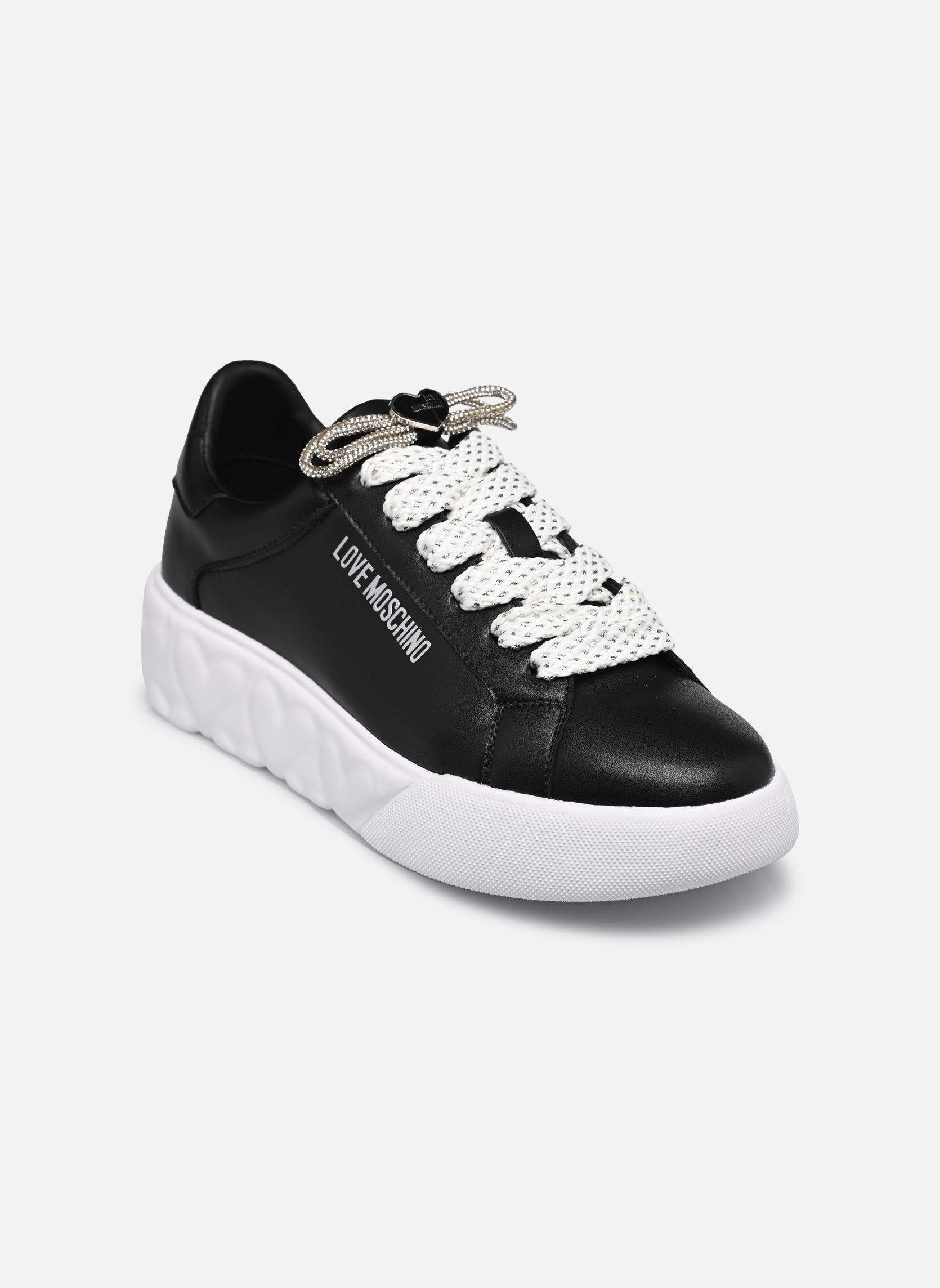 Sneakers basse HEART LOVE JA15554G0I donna nero Love Moschino Sneakers basse HEART LOVE JA15554G0I donna nero NERO