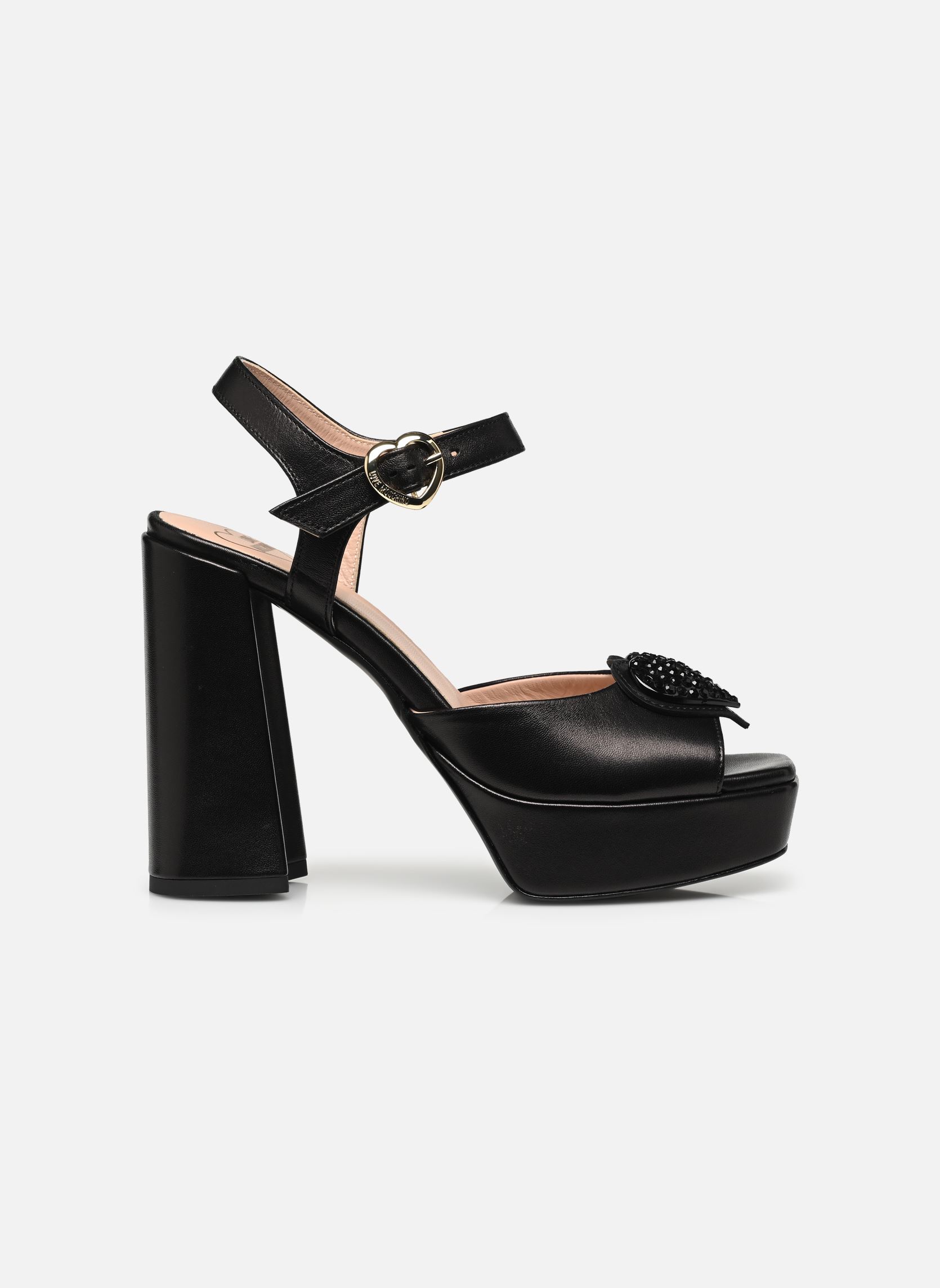 Sandali LOVE MOSCHINO HEART JA1608CG0I donna nero Love Moschino Sandali LOVE MOSCHINO HEART JA1608CG0I donna nero NERO