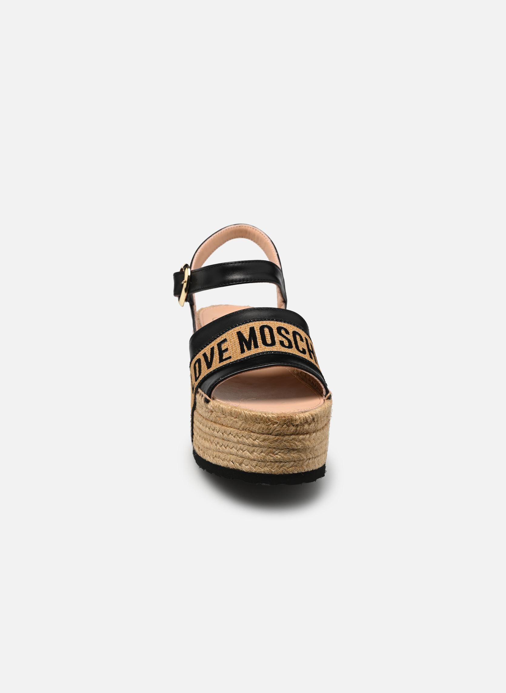 Sandales compensées et plateformes ROPE SANDAL JA16296I0I femme noir Love Moschino Sandales compensées et plateformes ROPE SANDAL JA16296I0I femme noir NERO