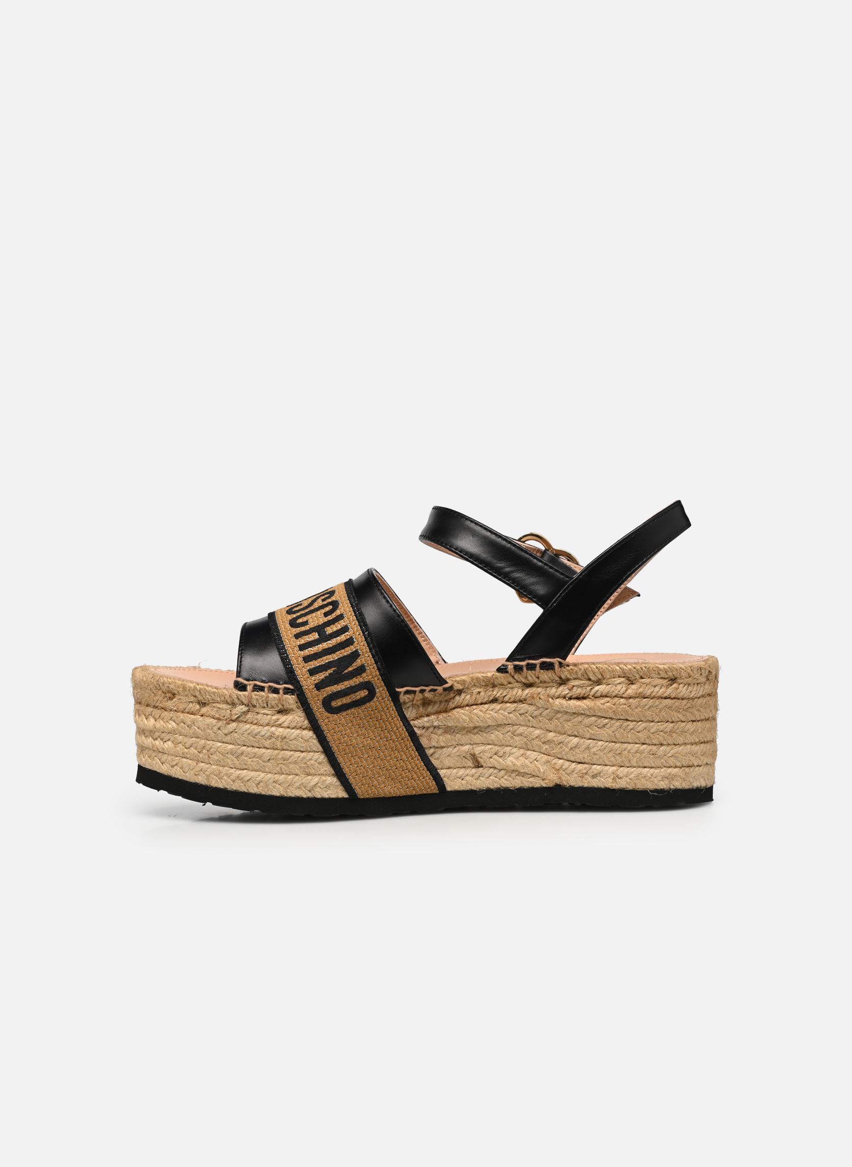 Sandales compensées et plateformes ROPE SANDAL JA16296I0I femme noir Love Moschino Sandales compensées et plateformes ROPE SANDAL JA16296I0I femme noir NERO