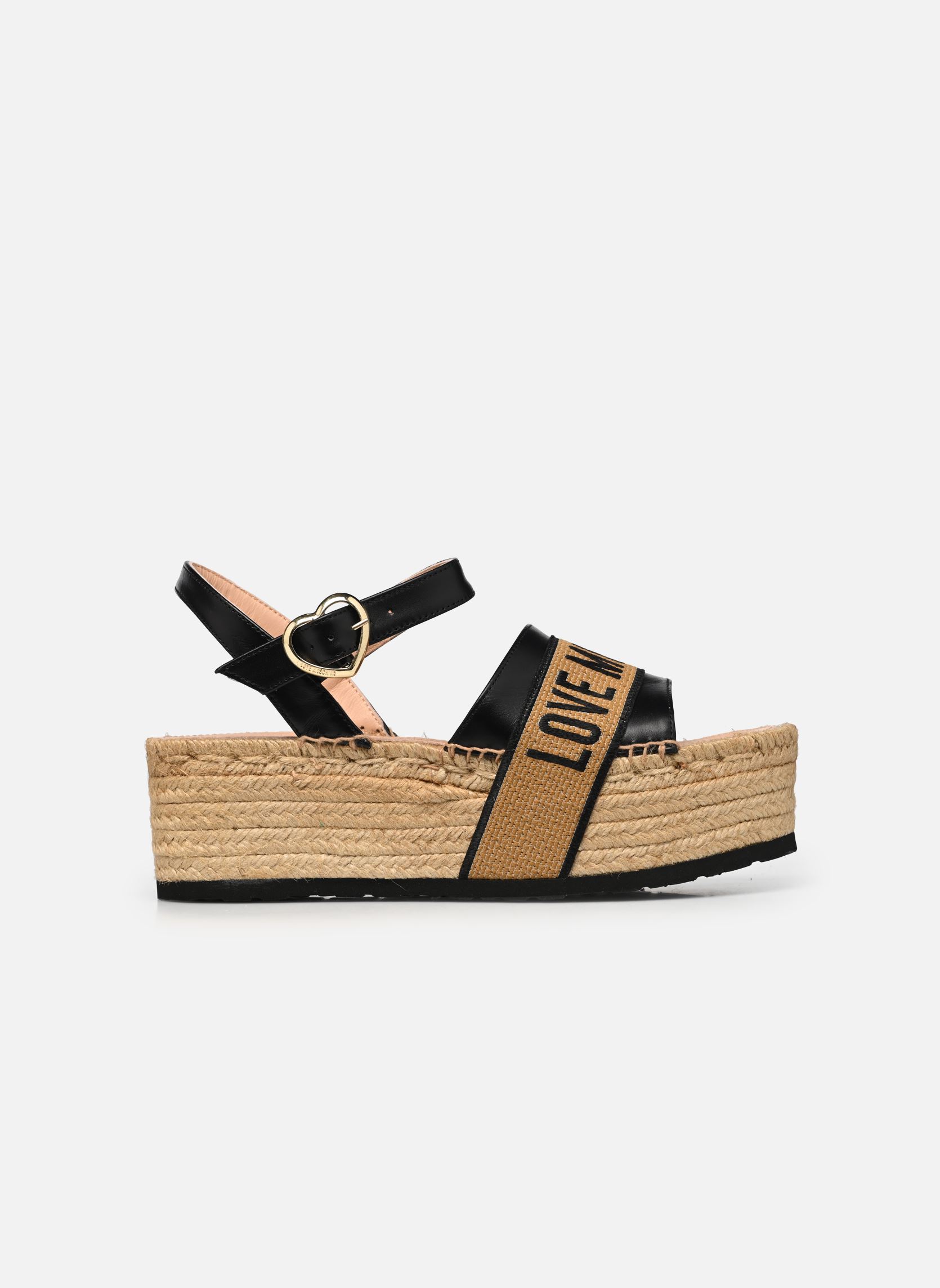 Sandales compensées et plateformes ROPE SANDAL JA16296I0I femme noir Love Moschino Sandales compensées et plateformes ROPE SANDAL JA16296I0I femme noir NERO