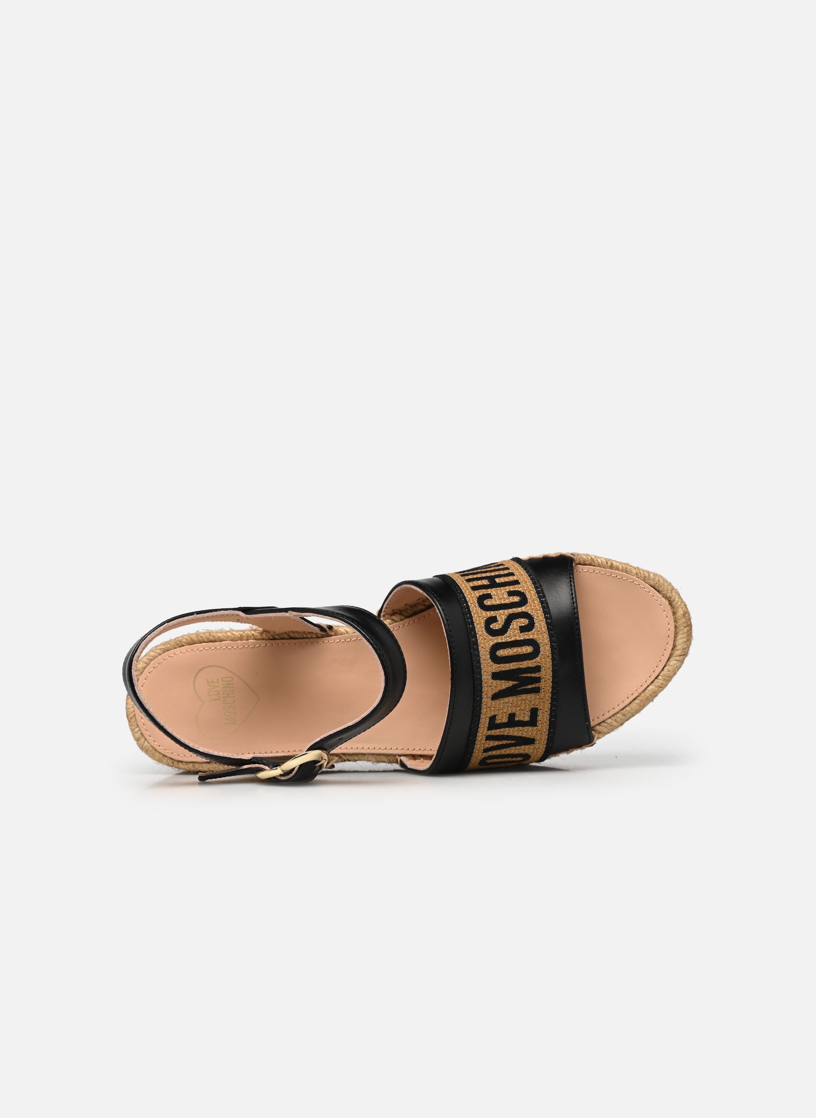 Sandales compensées et plateformes ROPE SANDAL JA16296I0I femme noir Love Moschino Sandales compensées et plateformes ROPE SANDAL JA16296I0I femme noir NERO