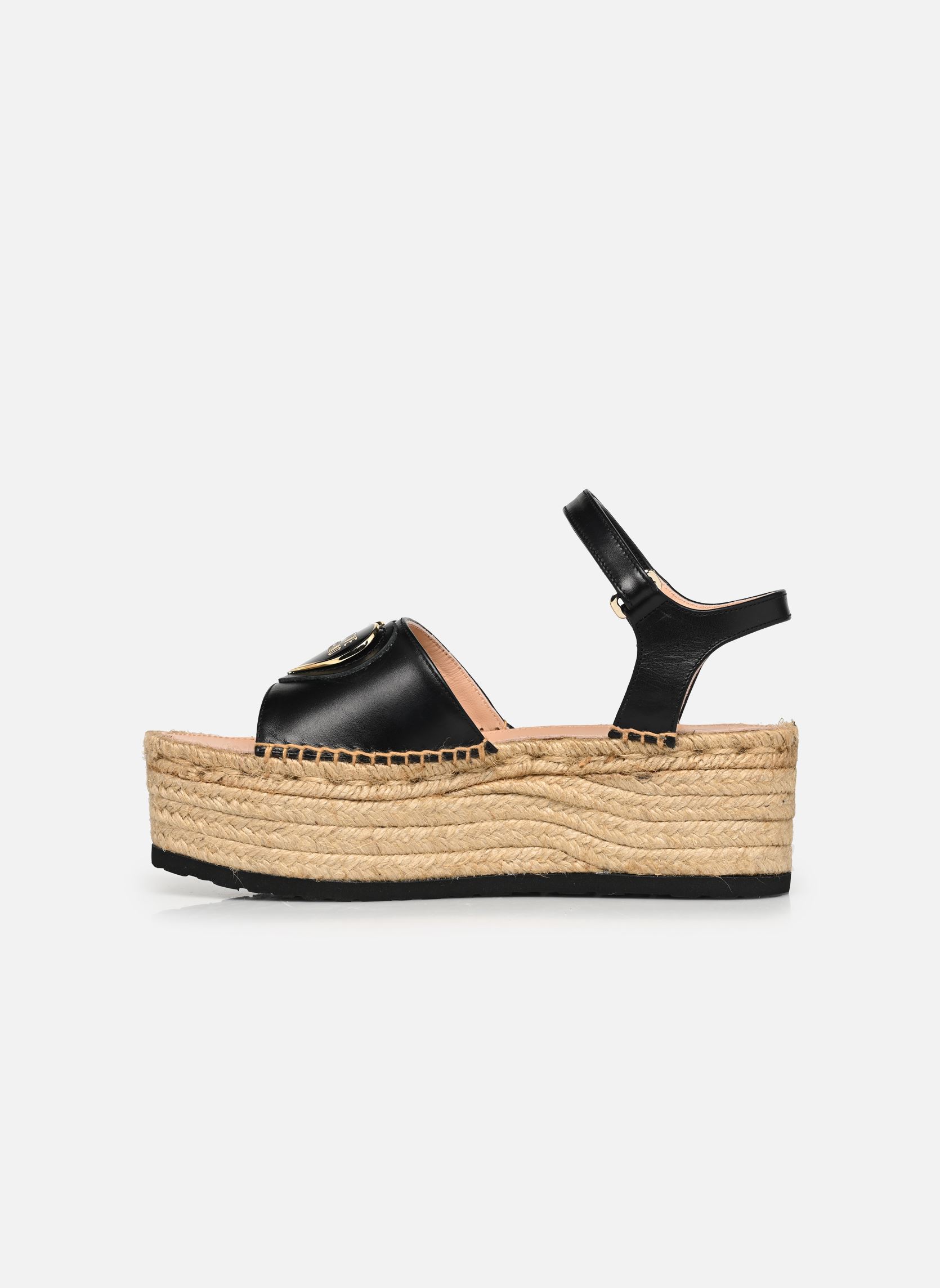 Sandales compensées et plateformes ROPE SANDAL JA16306I0I femme noir Love Moschino Sandales compensées et plateformes ROPE SANDAL JA16306I0I femme noir NERO