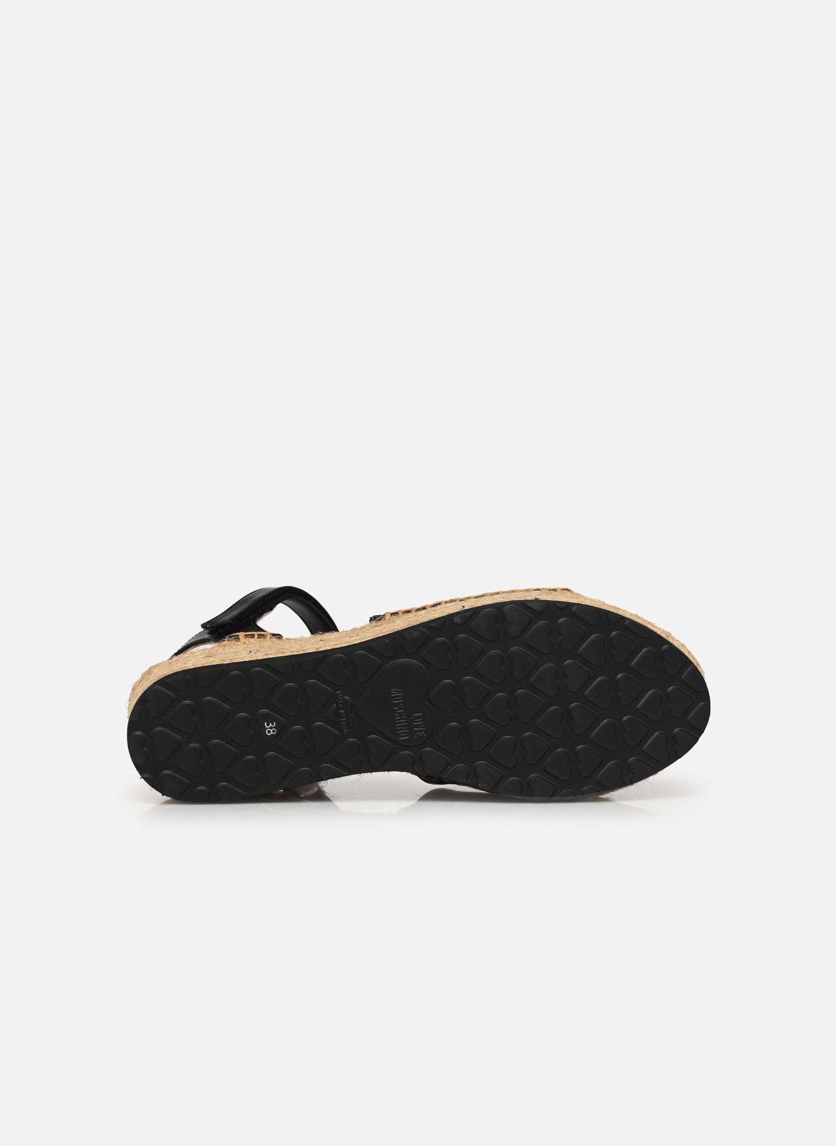 Sandales compensées et plateformes ROPE SANDAL JA16306I0I femme noir Love Moschino Sandales compensées et plateformes ROPE SANDAL JA16306I0I femme noir NERO
