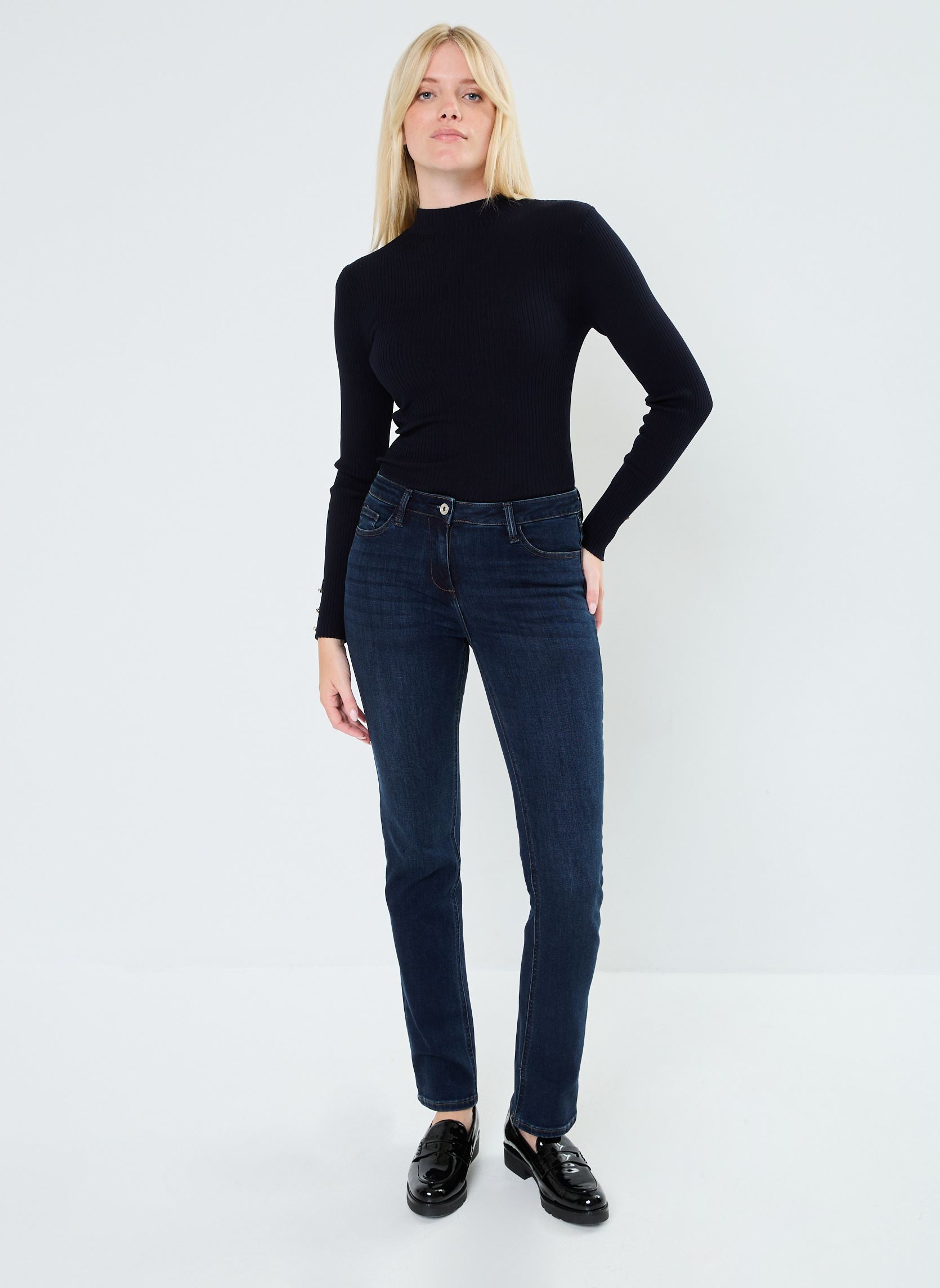 Rechte jeans / Straight Leg Jeans PDAVID dames blauw Georgia Rose Rechte jeans / Straight Leg Jeans PDAVID dames blauw DENIM BRUT