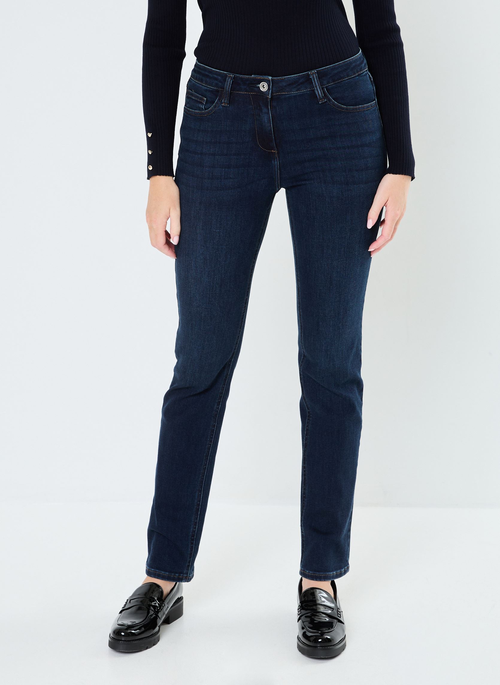 Rechte jeans / Straight Leg Jeans PDAVID dames blauw Georgia Rose Rechte jeans / Straight Leg Jeans PDAVID dames blauw DENIM BRUT