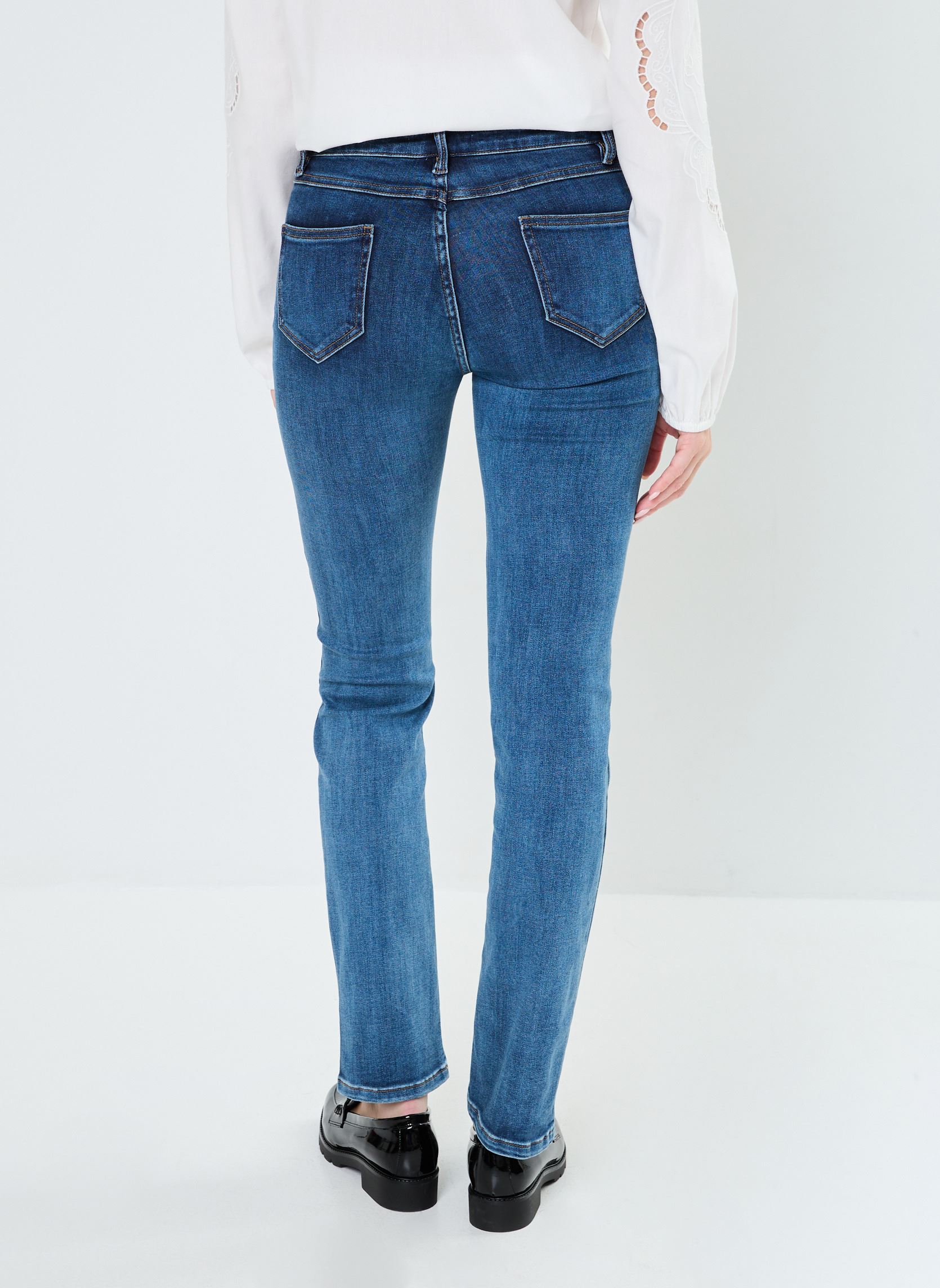Rechte jeans / Straight Leg Jeans PDAVID dames blauw Georgia Rose Rechte jeans / Straight Leg Jeans PDAVID dames blauw DENIM STONE
