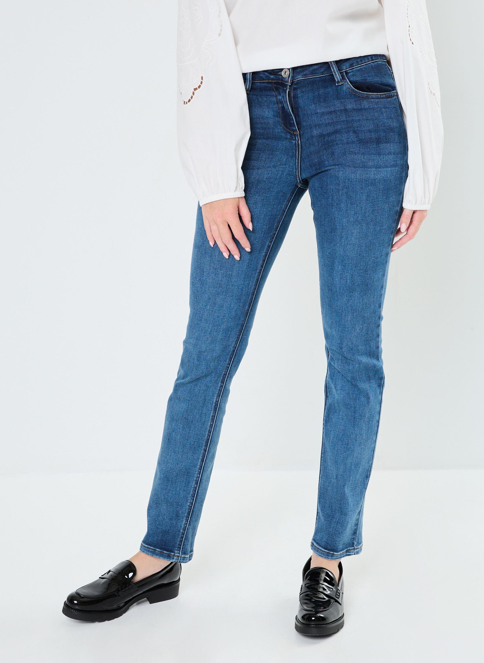 Rechte jeans / Straight Leg Jeans PDAVID dames blauw Georgia Rose Rechte jeans / Straight Leg Jeans PDAVID dames blauw DENIM STONE