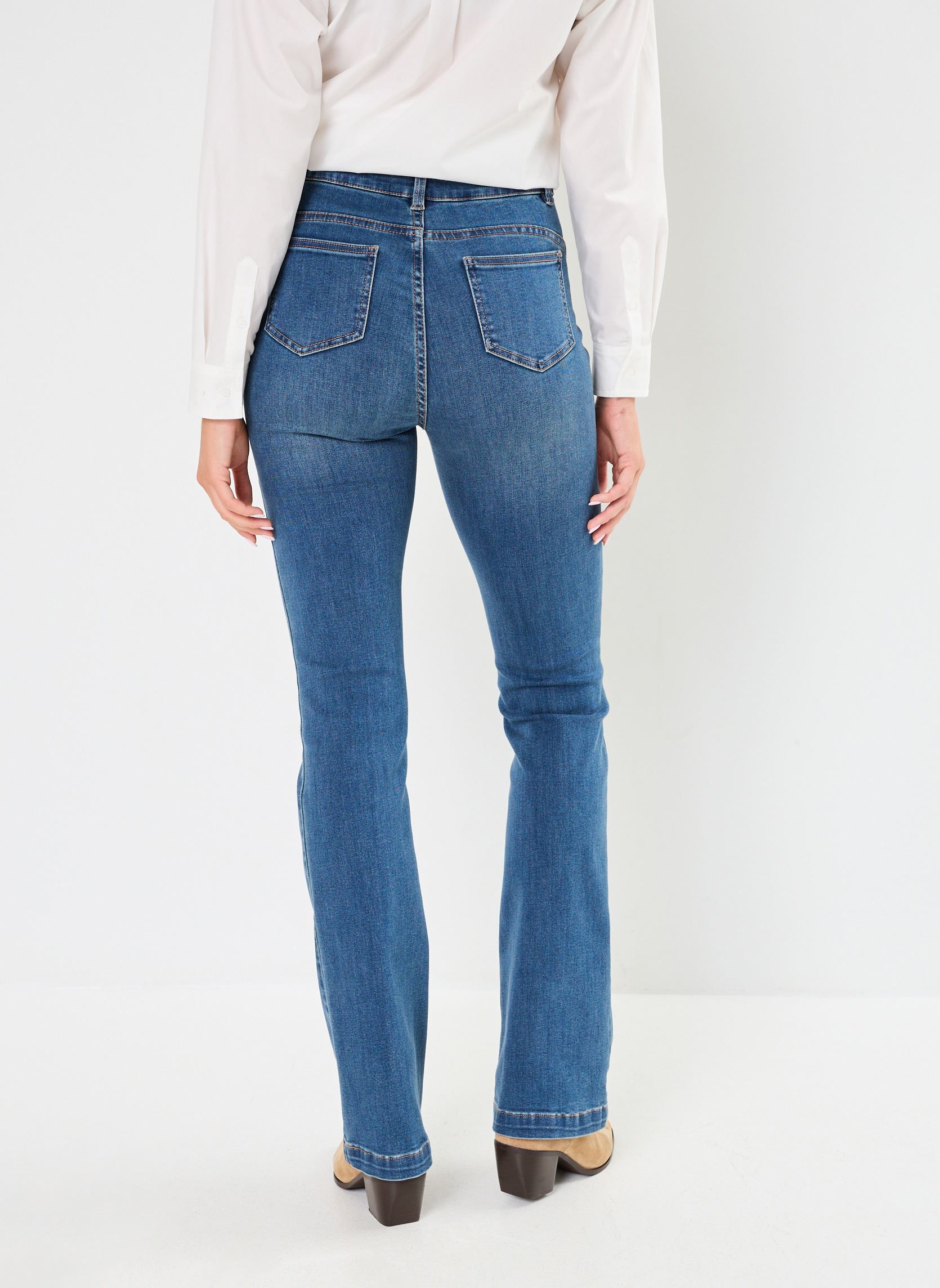 Flared jeans PFLORA dames blauw Georgia Rose Flared jeans PFLORA dames blauw STONE