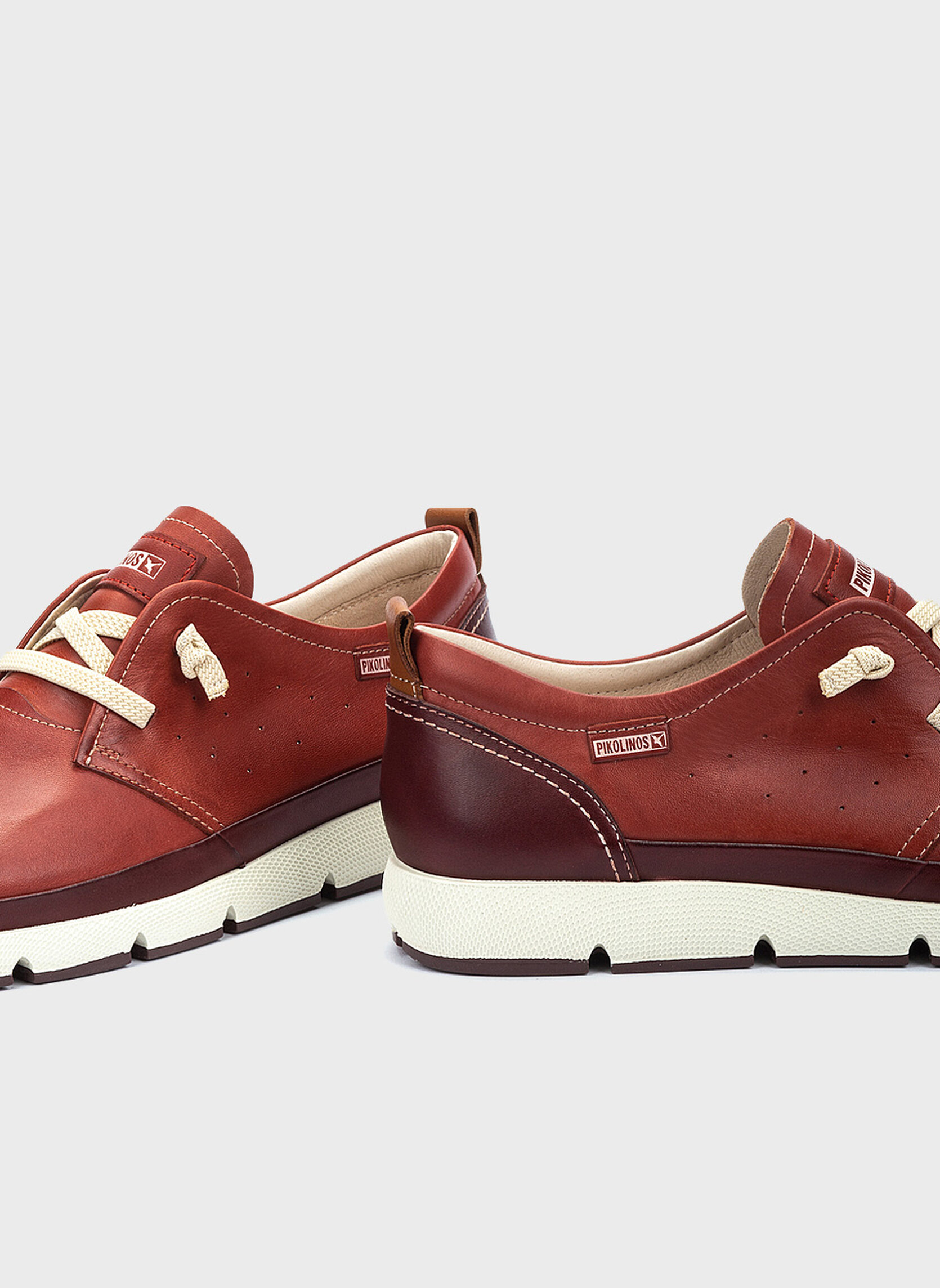 Baskets basses Baskets cuir FUENCARRAL homme rouge Pikolinos Baskets basses Baskets cuir FUENCARRAL homme rouge Rouge