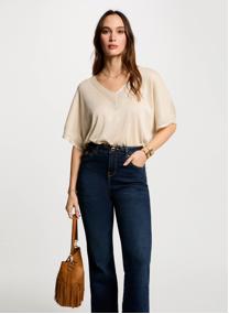 Pulls 241-MCHRIS femme beige