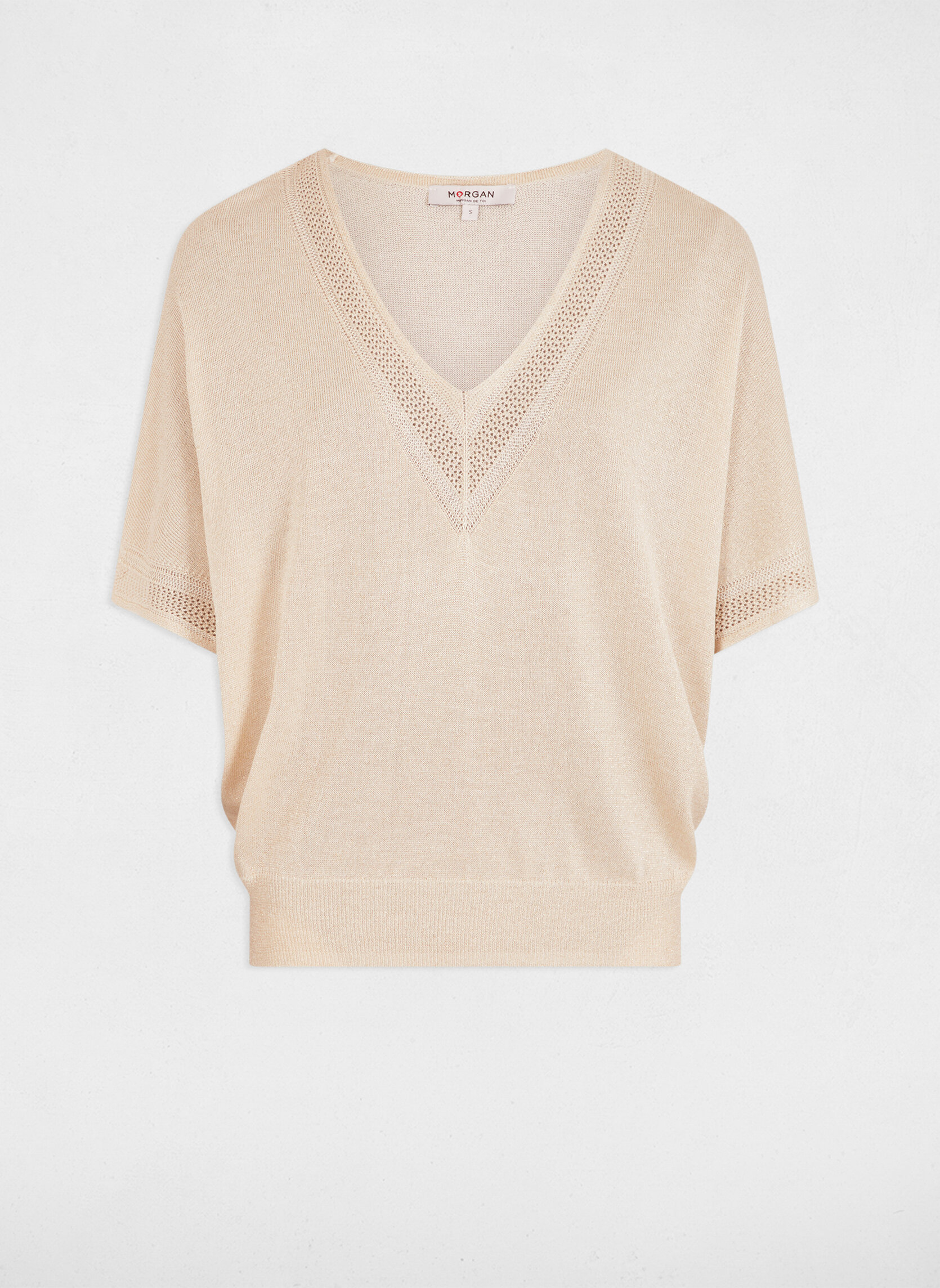 Pulls 241-MCHRIS femme beige Morgan Pulls 241-MCHRIS femme beige Beige chiné