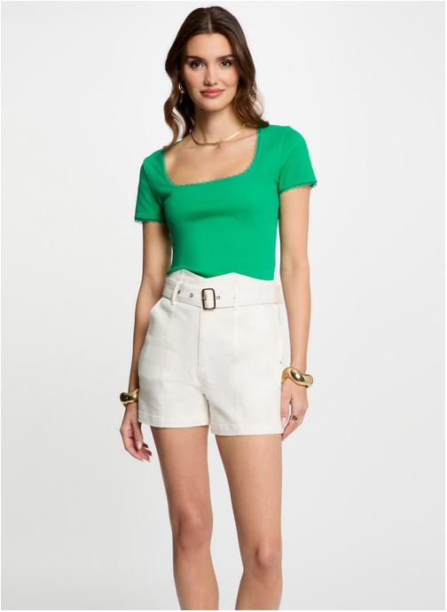 Morgan Tee-shirts 232-DLUBI femme vert