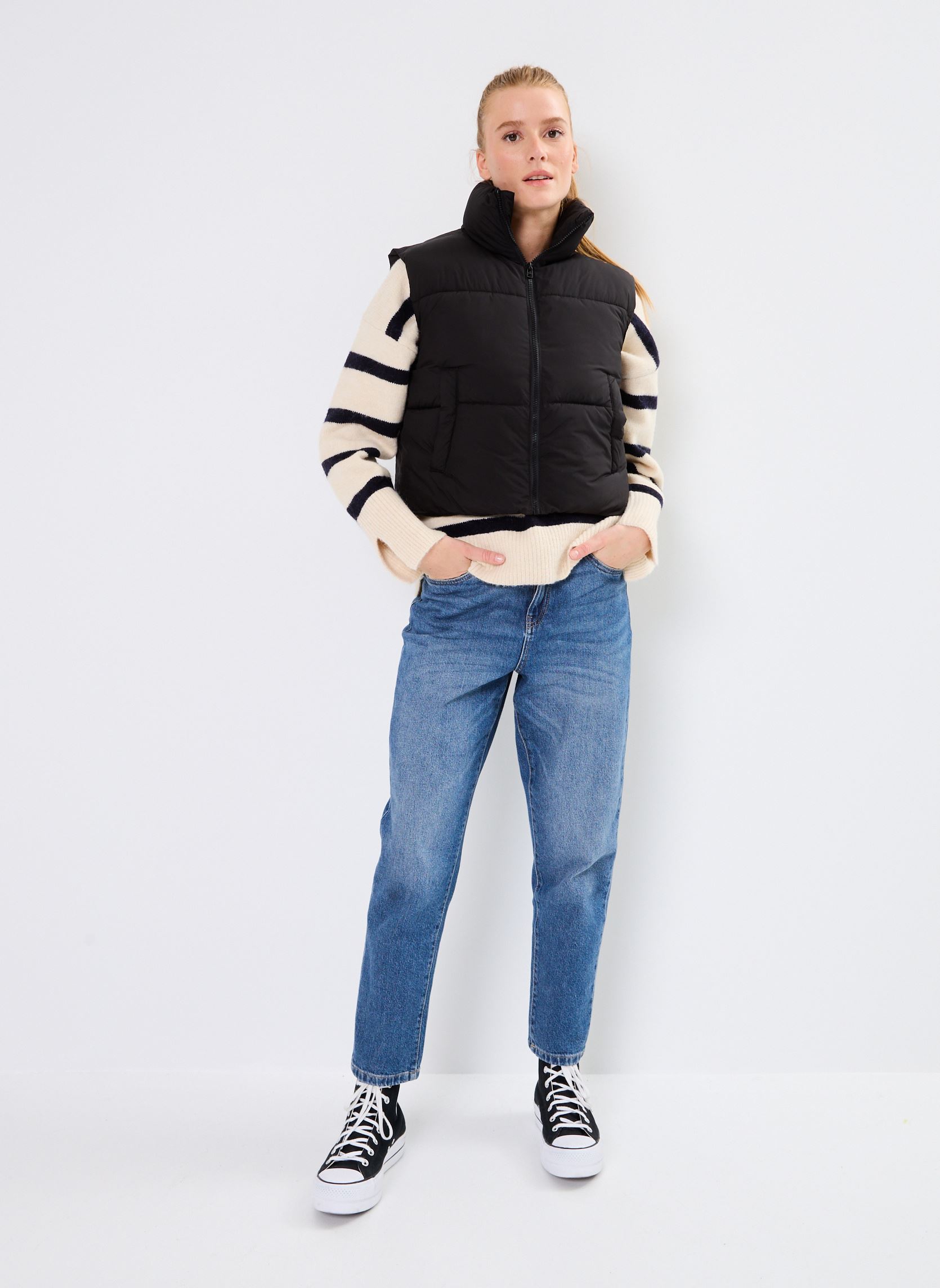 Doudounes sans manches GINNA femme noir MADE BY Doudounes sans manches GINNA femme noir JET BLACK