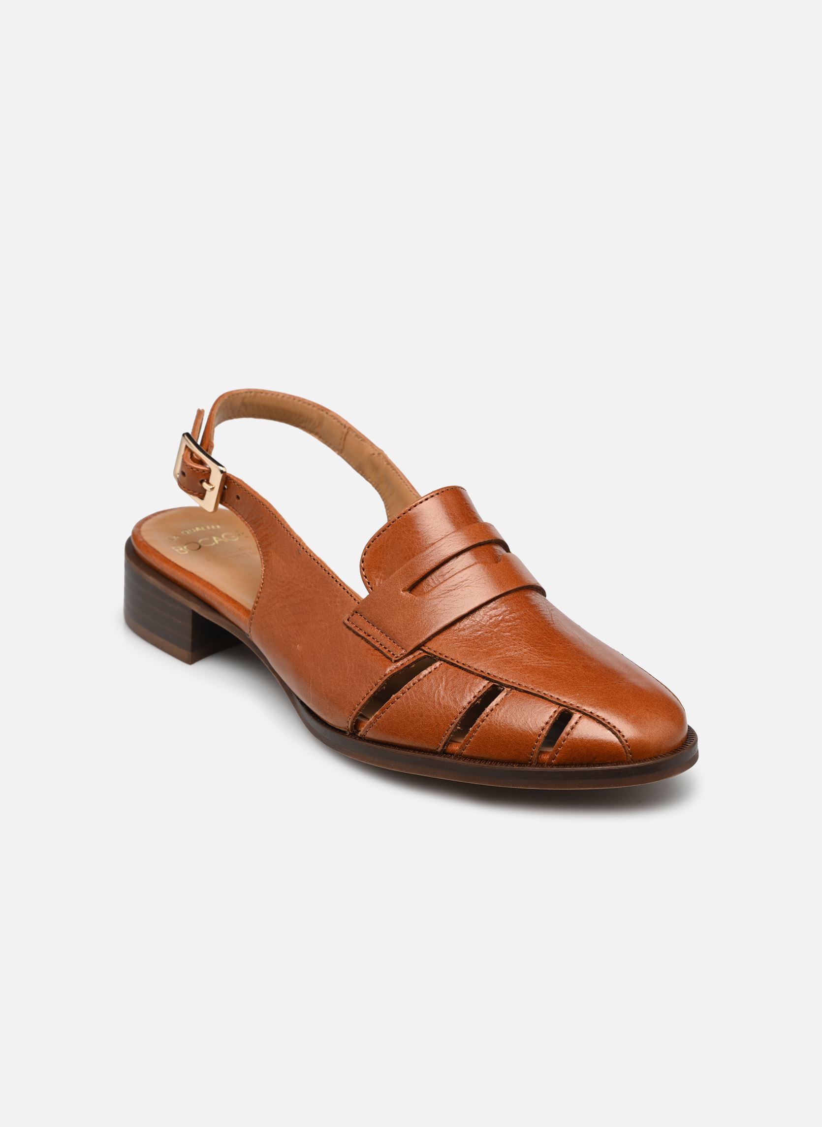 Mocasines CLEO mujer marrón Bocage Mocasines CLEO mujer marrón Cognac