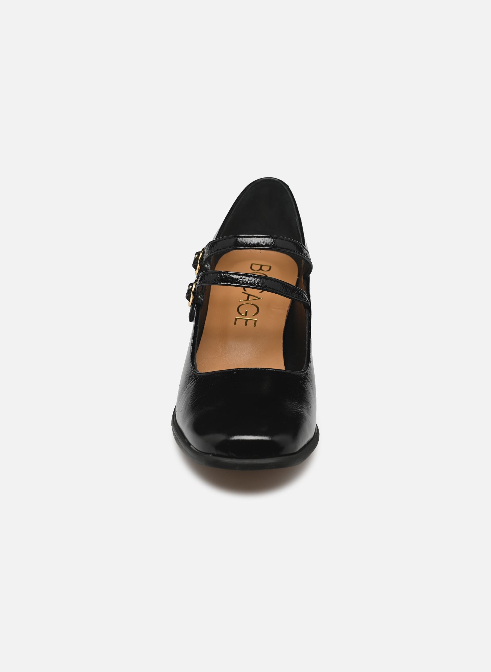 Zapatos de tacón con correas ISAURE mujer negro Bocage Zapatos de tacón con correas ISAURE mujer negro Noir
