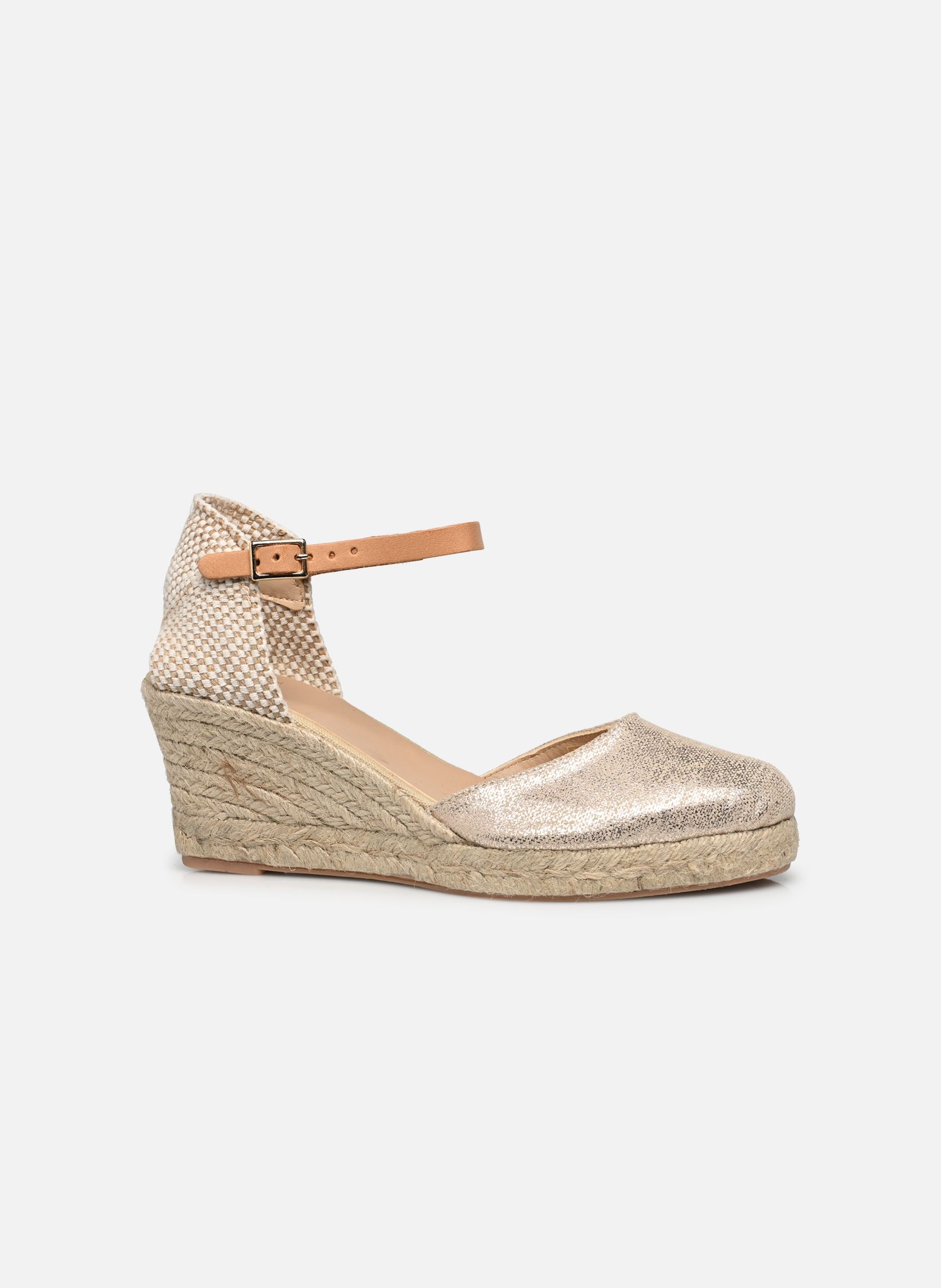 Sandalen met sleehak en plateau HELIAN dames beige Bocage Sandalen met sleehak en plateau HELIAN dames beige Beige
