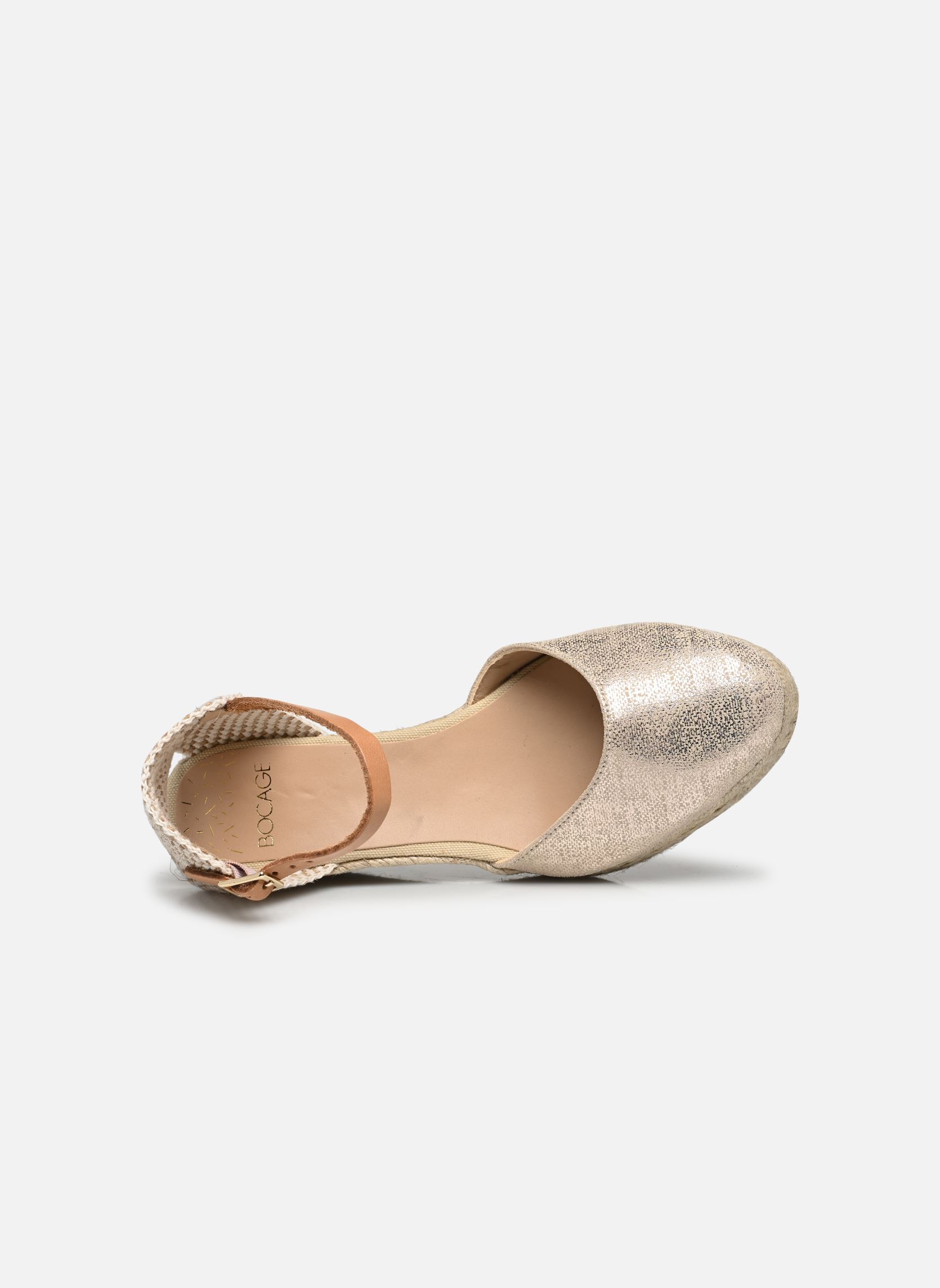 Sandalen met sleehak en plateau HELIAN dames beige Bocage Sandalen met sleehak en plateau HELIAN dames beige Beige