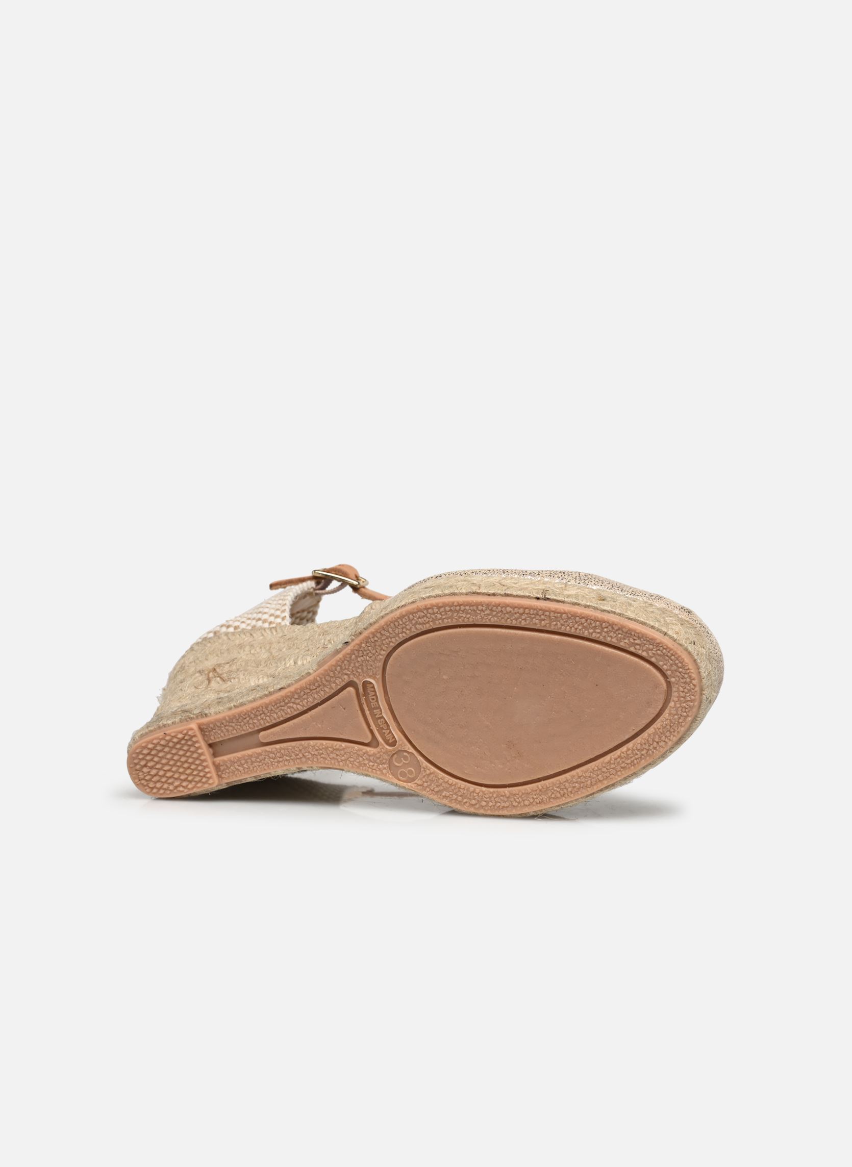 Sandalen met sleehak en plateau HELIAN dames beige Bocage Sandalen met sleehak en plateau HELIAN dames beige Beige